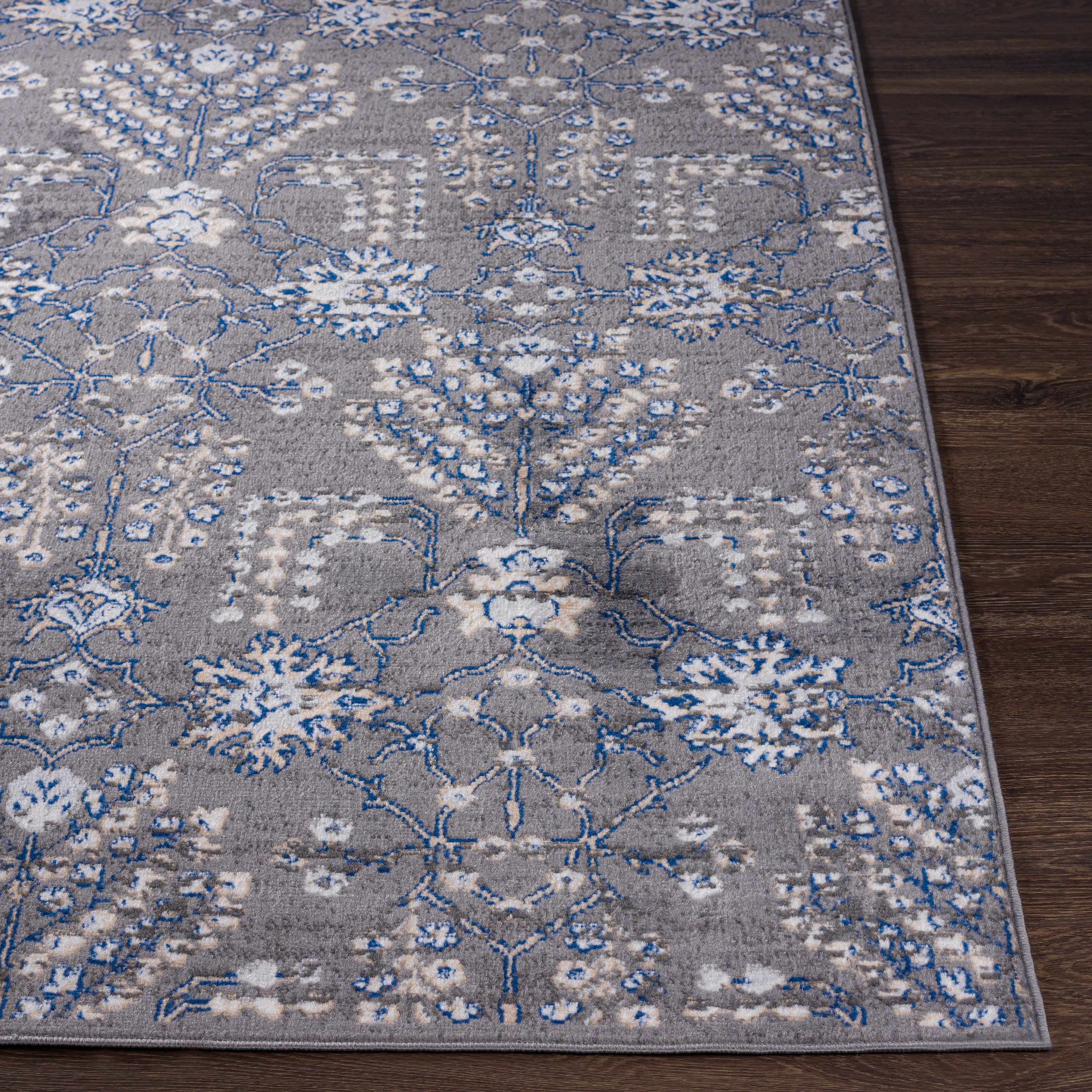 Sapinero Gray Floral Rug - Clearance - Image 4