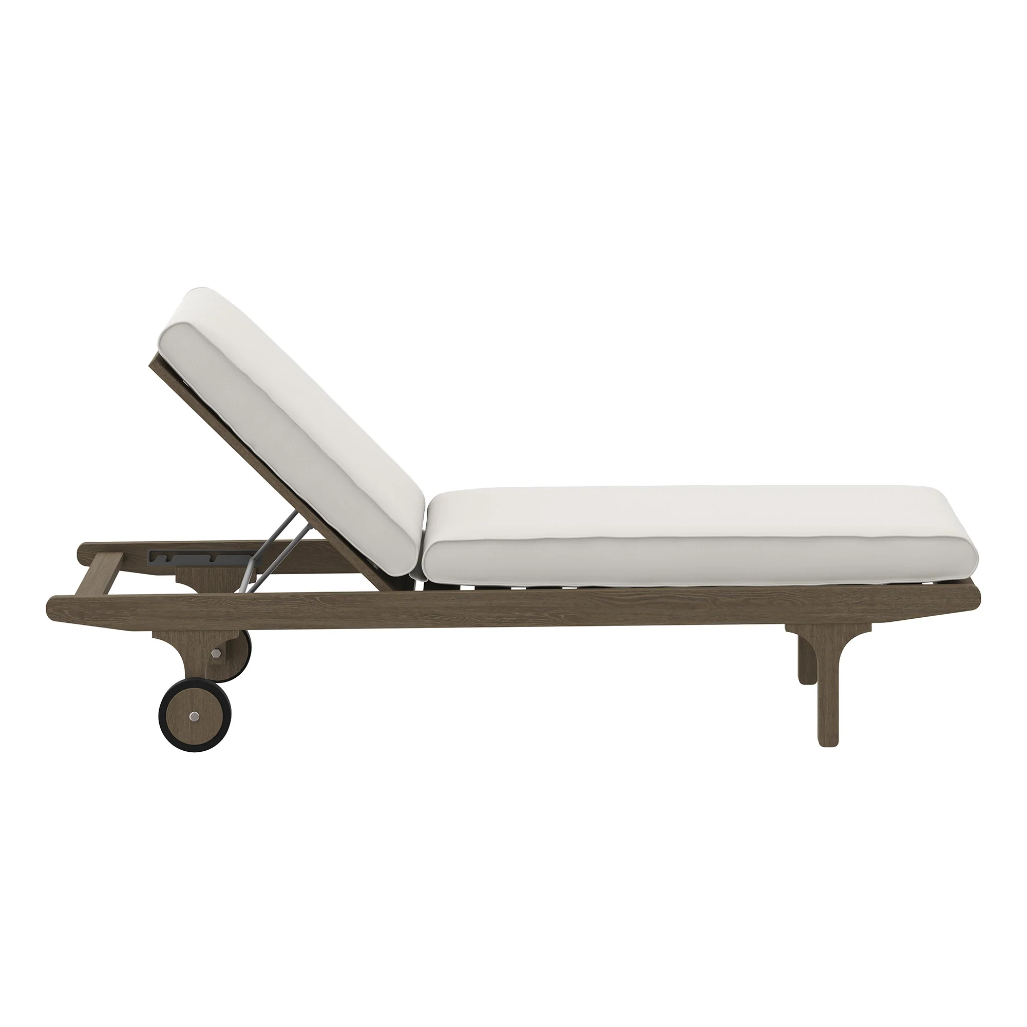 Saratoga Outdoor Patio Teak Chaise Lounge Chair by Modway - Image 4