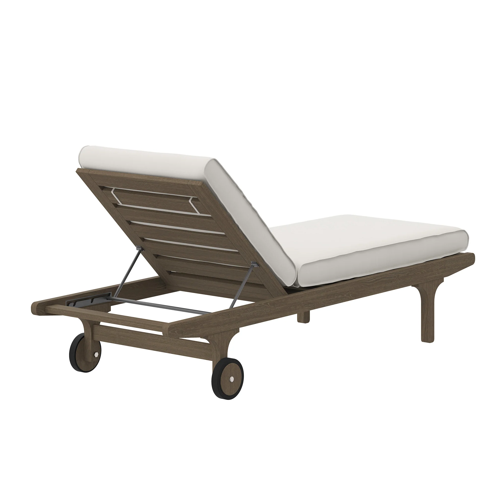 Saratoga Outdoor Patio Teak Chaise Lounge Chair by Modway - Image 5