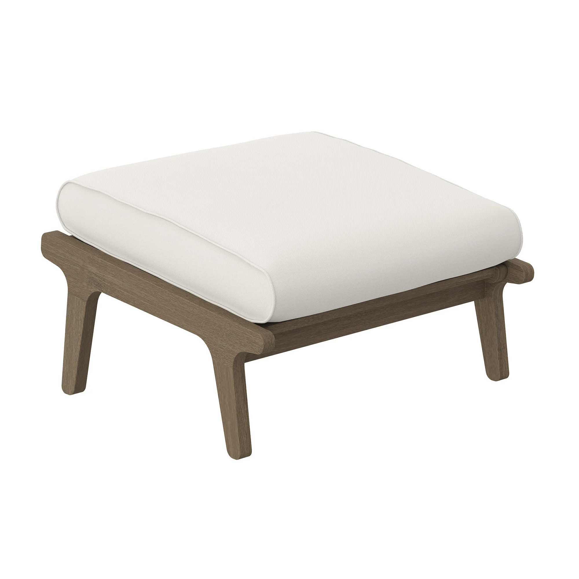 Saratoga Outdoor Patio Teak Ottoman by Modway - Image 5