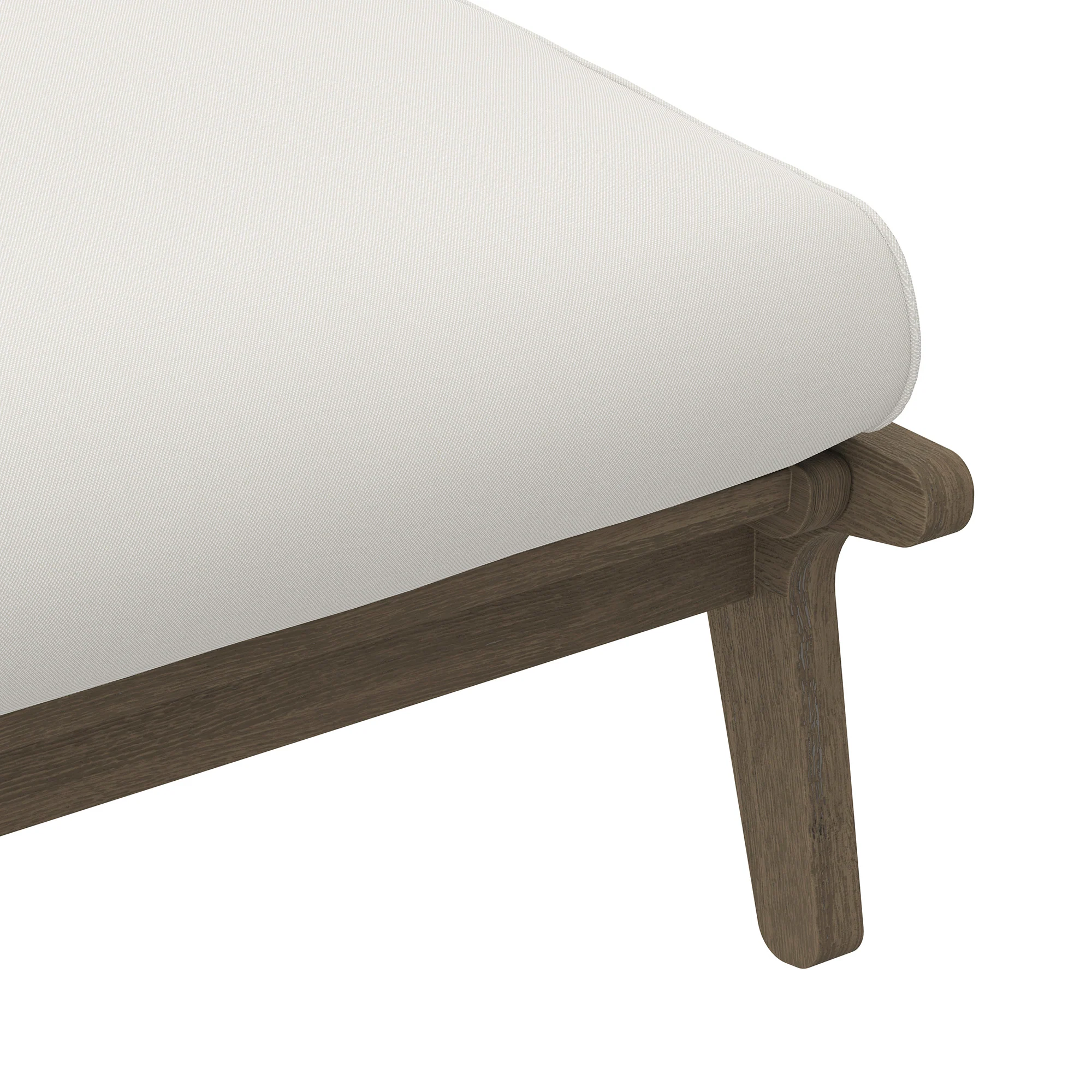 Saratoga Outdoor Patio Teak Ottoman by Modway - Image 6