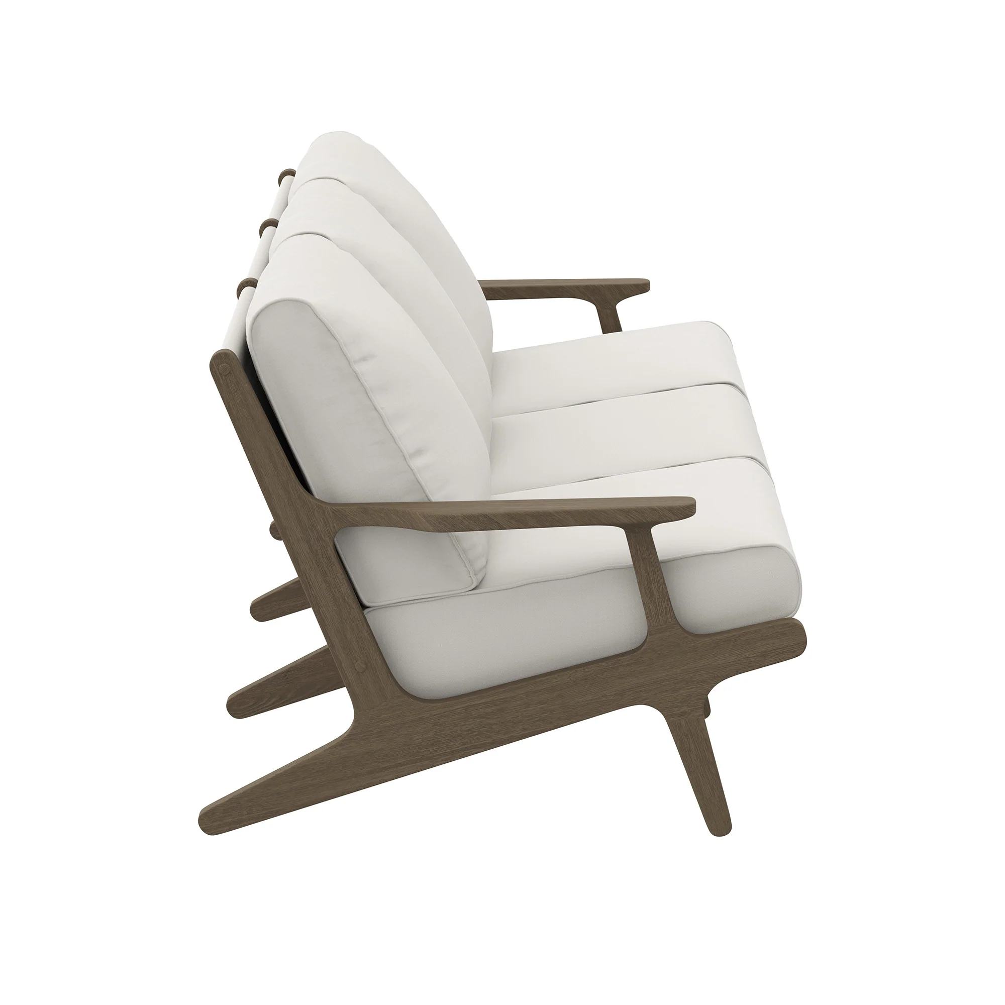 Saratoga Outdoor Patio Teak Sofa by Modway - Image 4