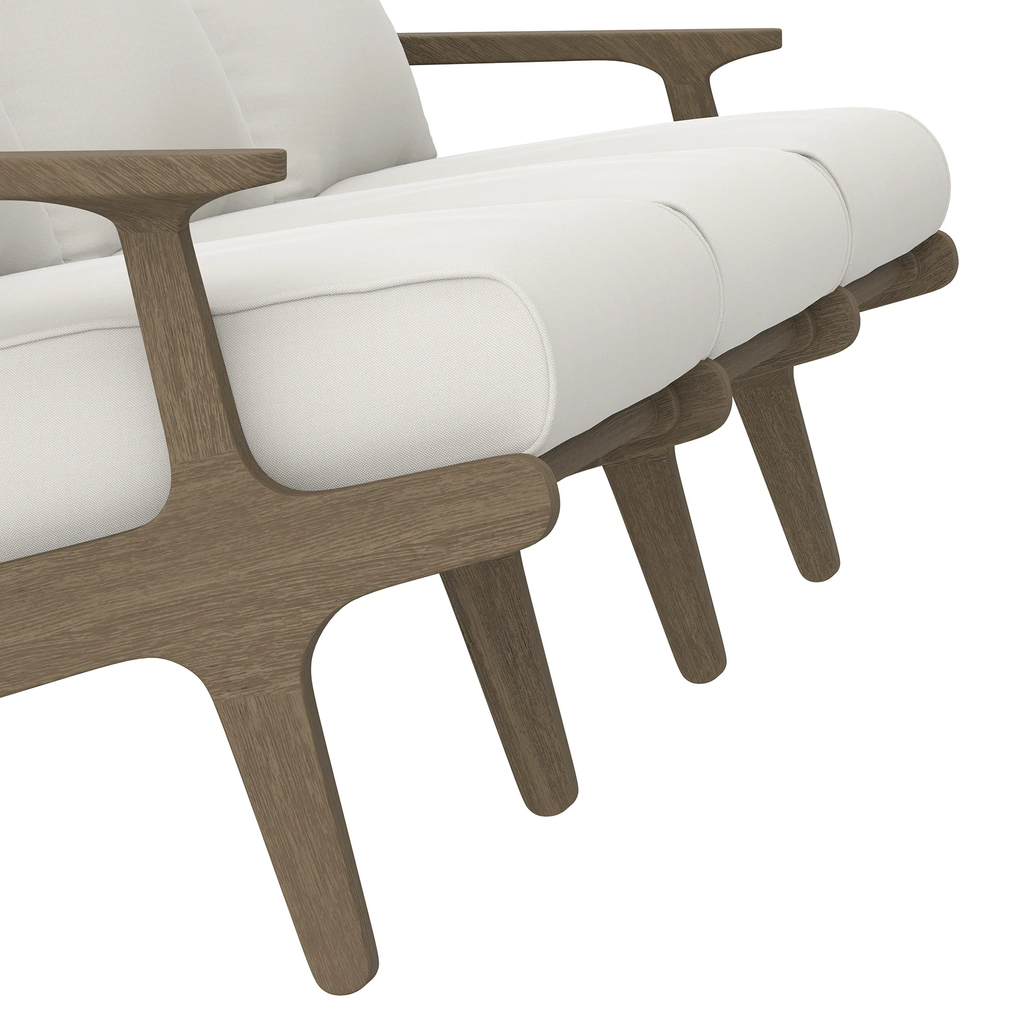 Saratoga Outdoor Patio Teak Sofa by Modway - Image 7