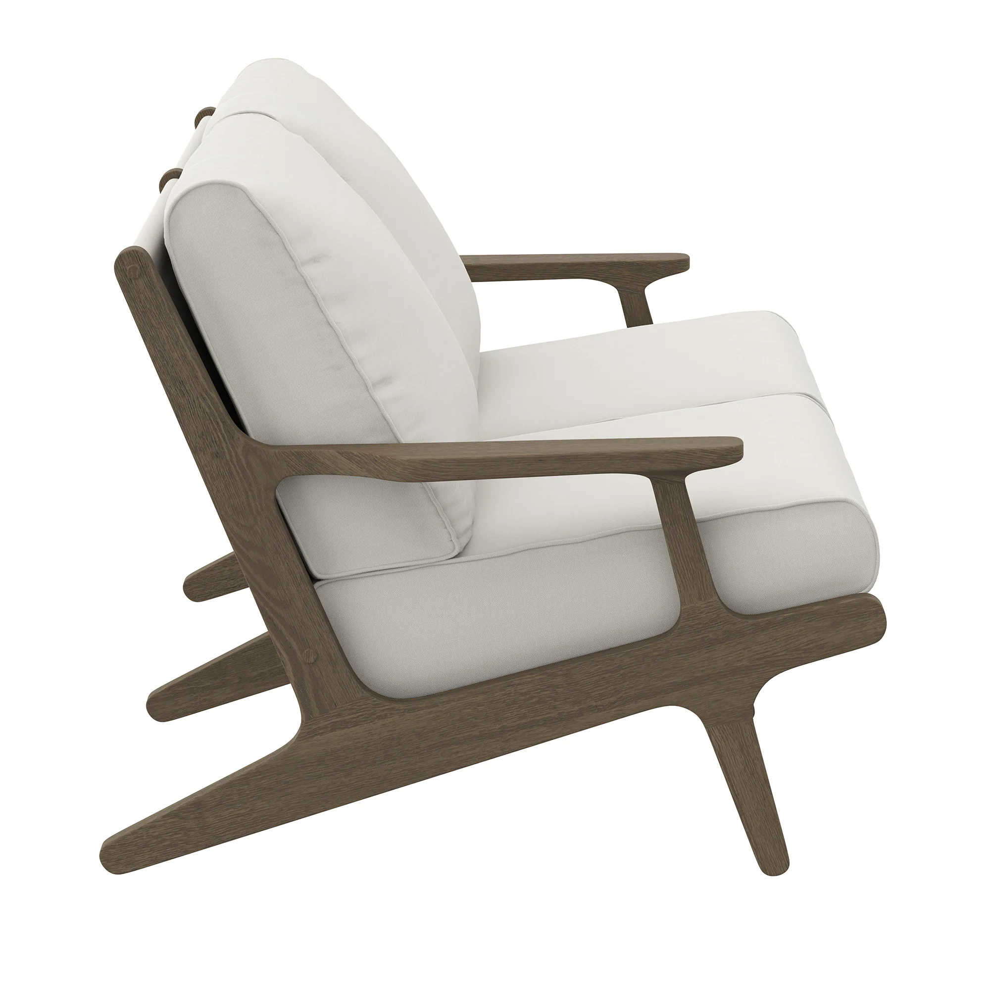 Saratoga Outdoor Patio Teak Wood Loveseat by Modway - Image 4