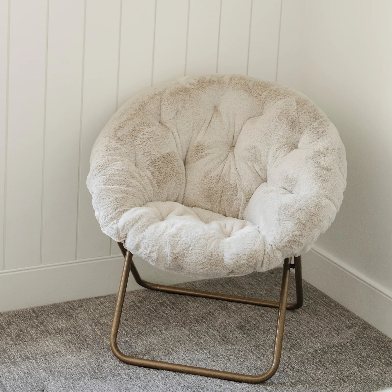 Saucer Chair Kids Chair with Faux Fur Cover - Image 8