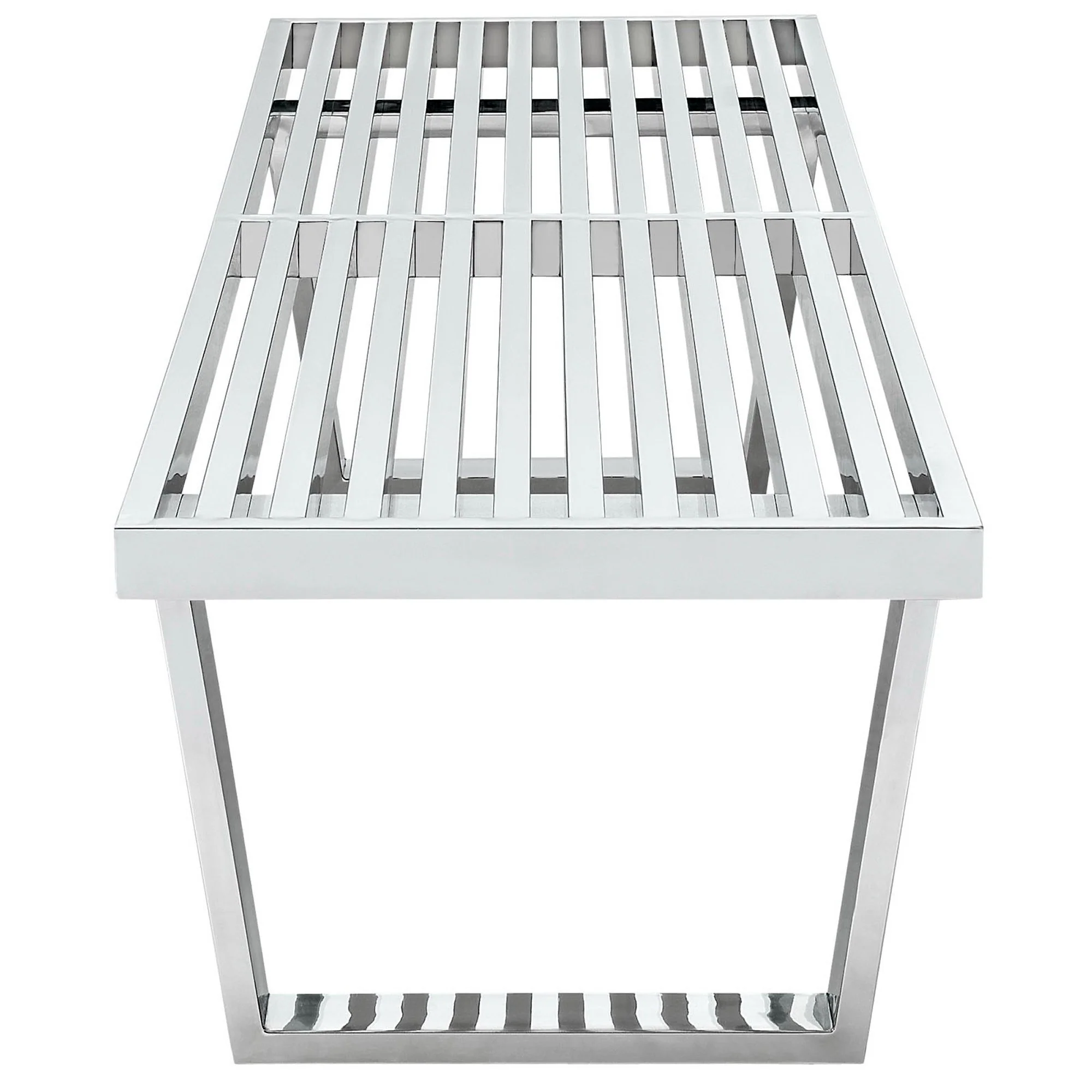 Sauna 5' Stainless Steel Bench by Modway - Image 2