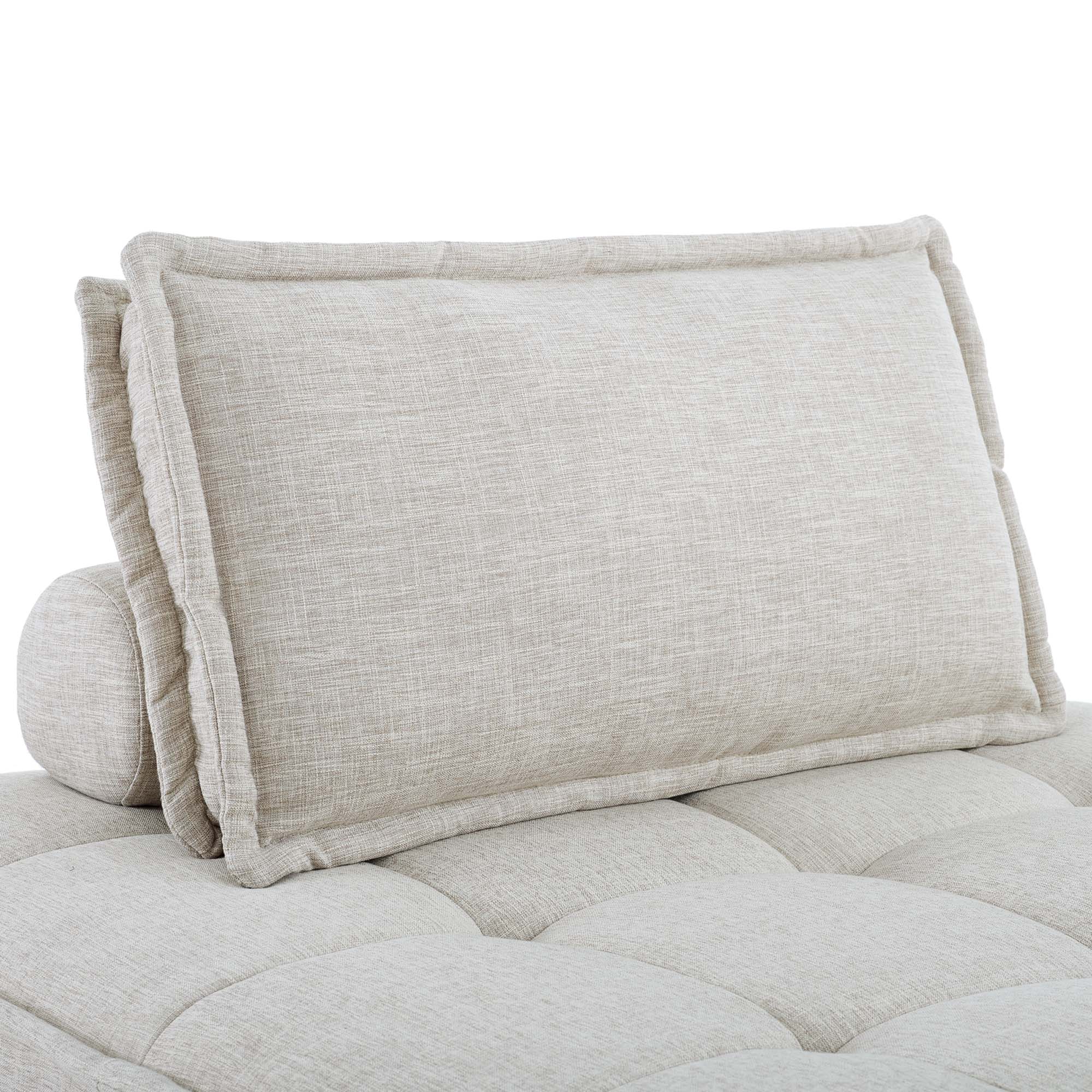 Saunter Tufted Fabric Armless Chair by Modway - Image 4