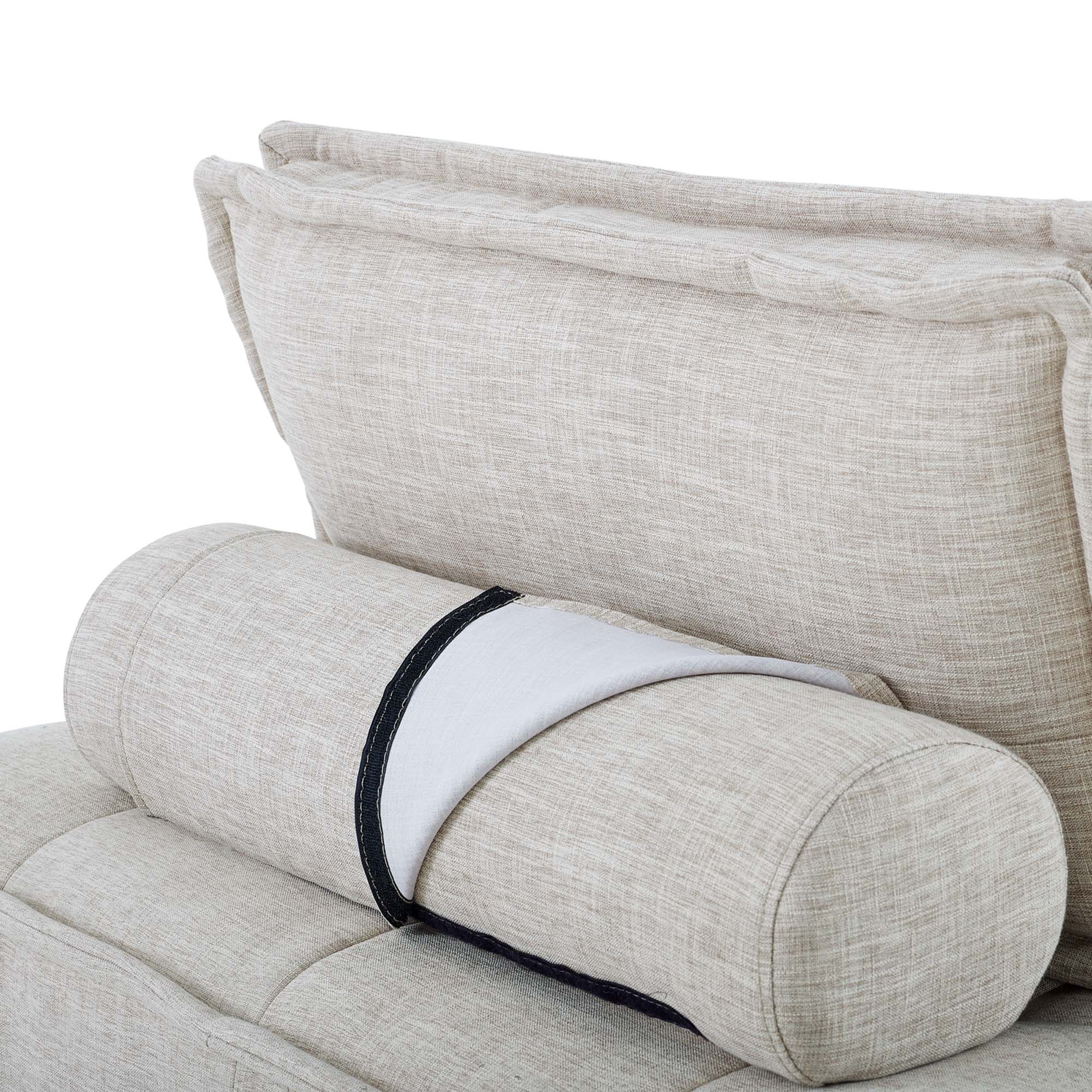 Saunter Tufted Fabric Armless Chair by Modway - Image 5