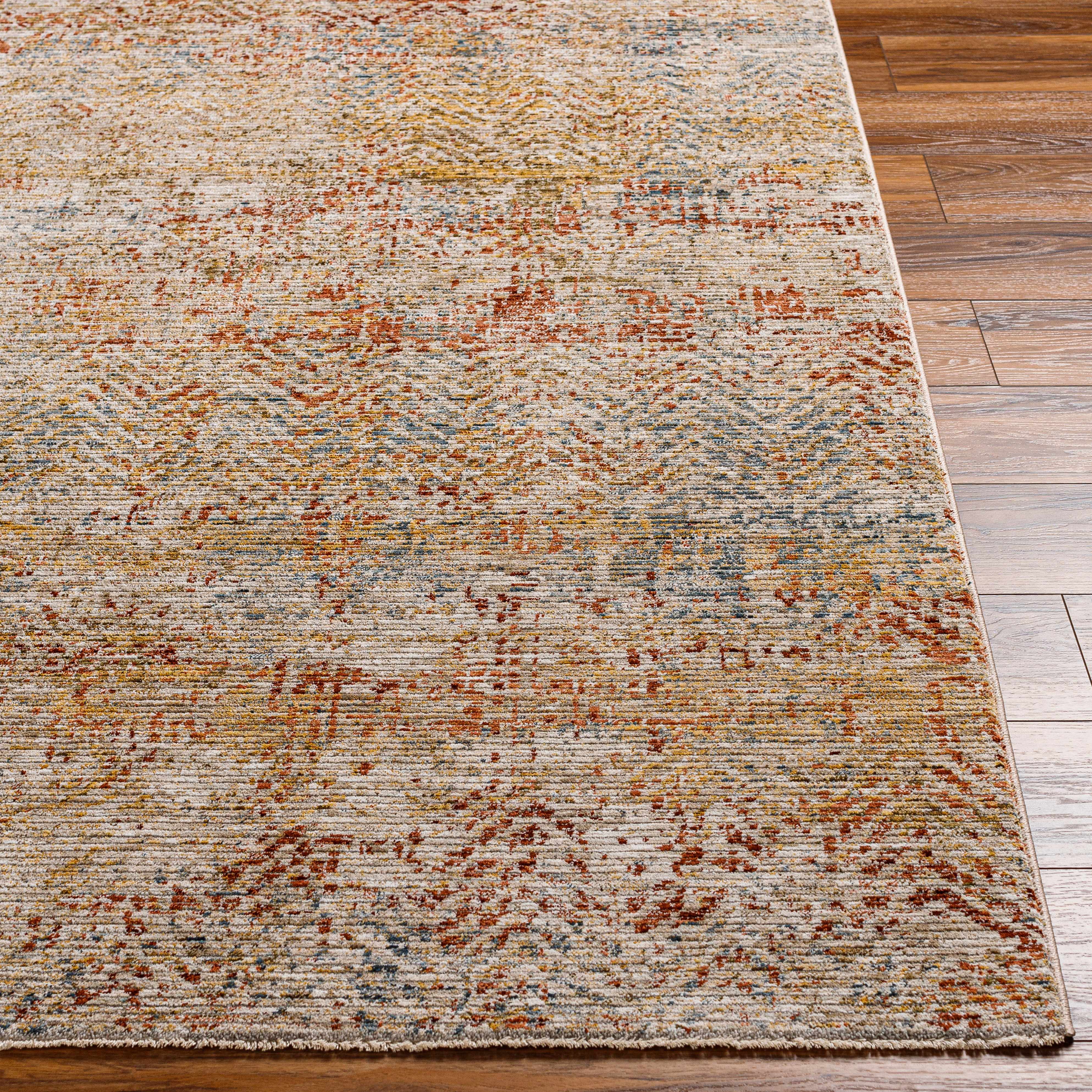 Sava Rust Rich Textured Traditional Rug - Image 3