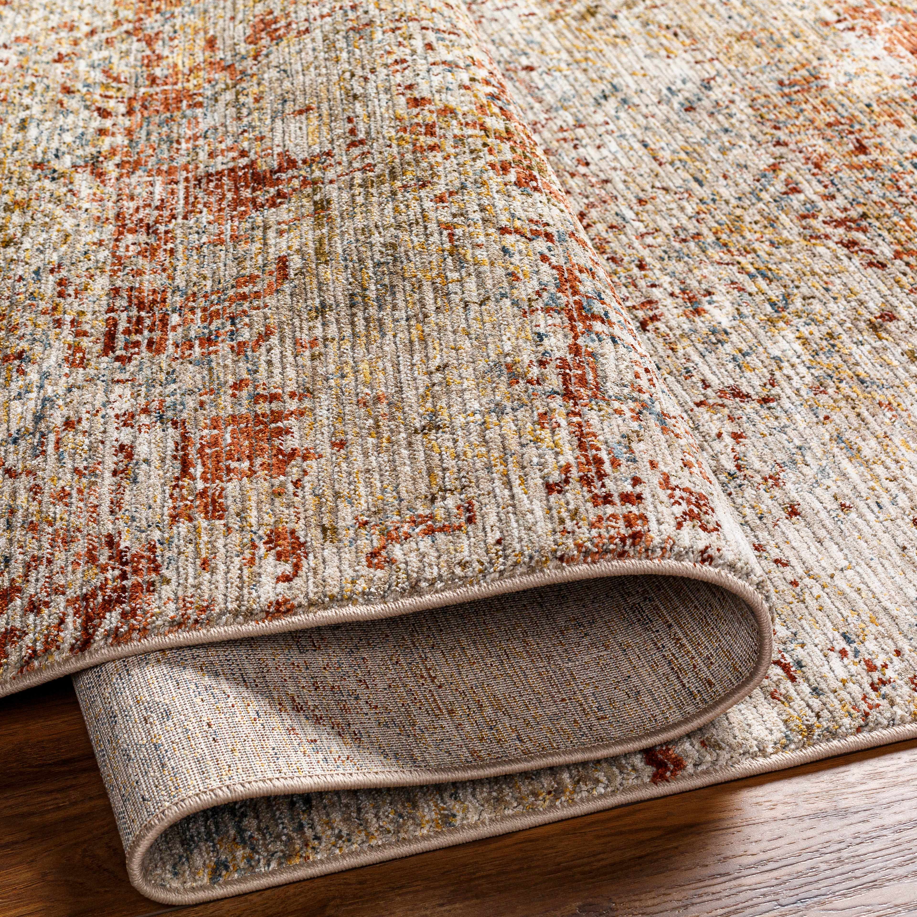 Sava Rust Rich Textured Traditional Rug - Image 5