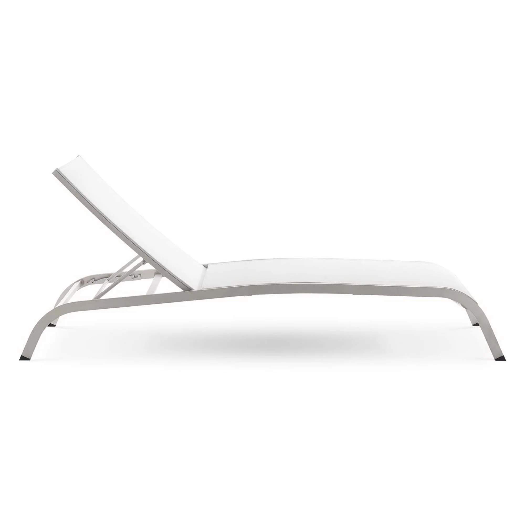Savannah Mesh Chaise Outdoor Patio Aluminum Lounge Chair by Modway - Image 2