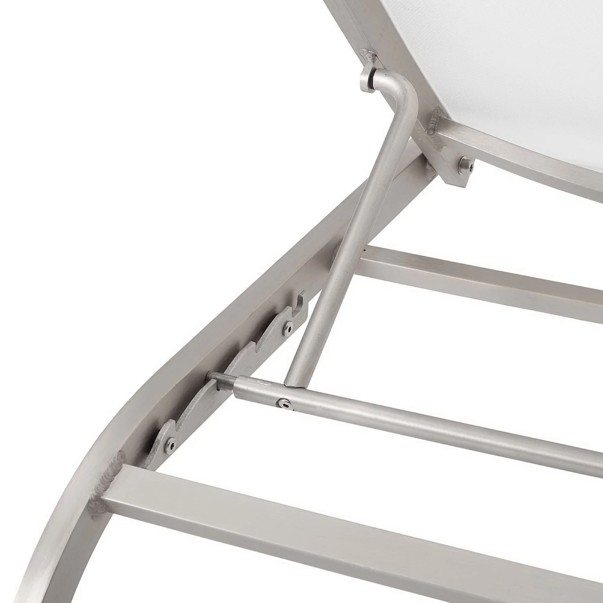 Savannah Mesh Chaise Outdoor Patio Aluminum Lounge Chair by Modway - Image 5