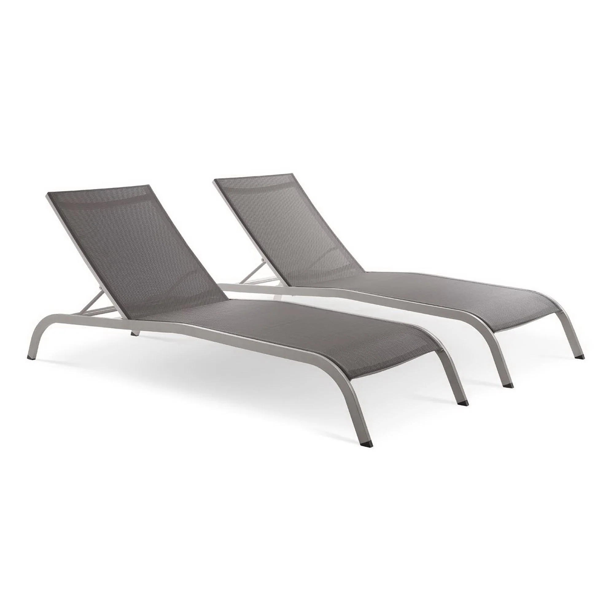 Savannah Outdoor Patio Mesh Chaise Lounge Set of 2 by Modway - Image 10