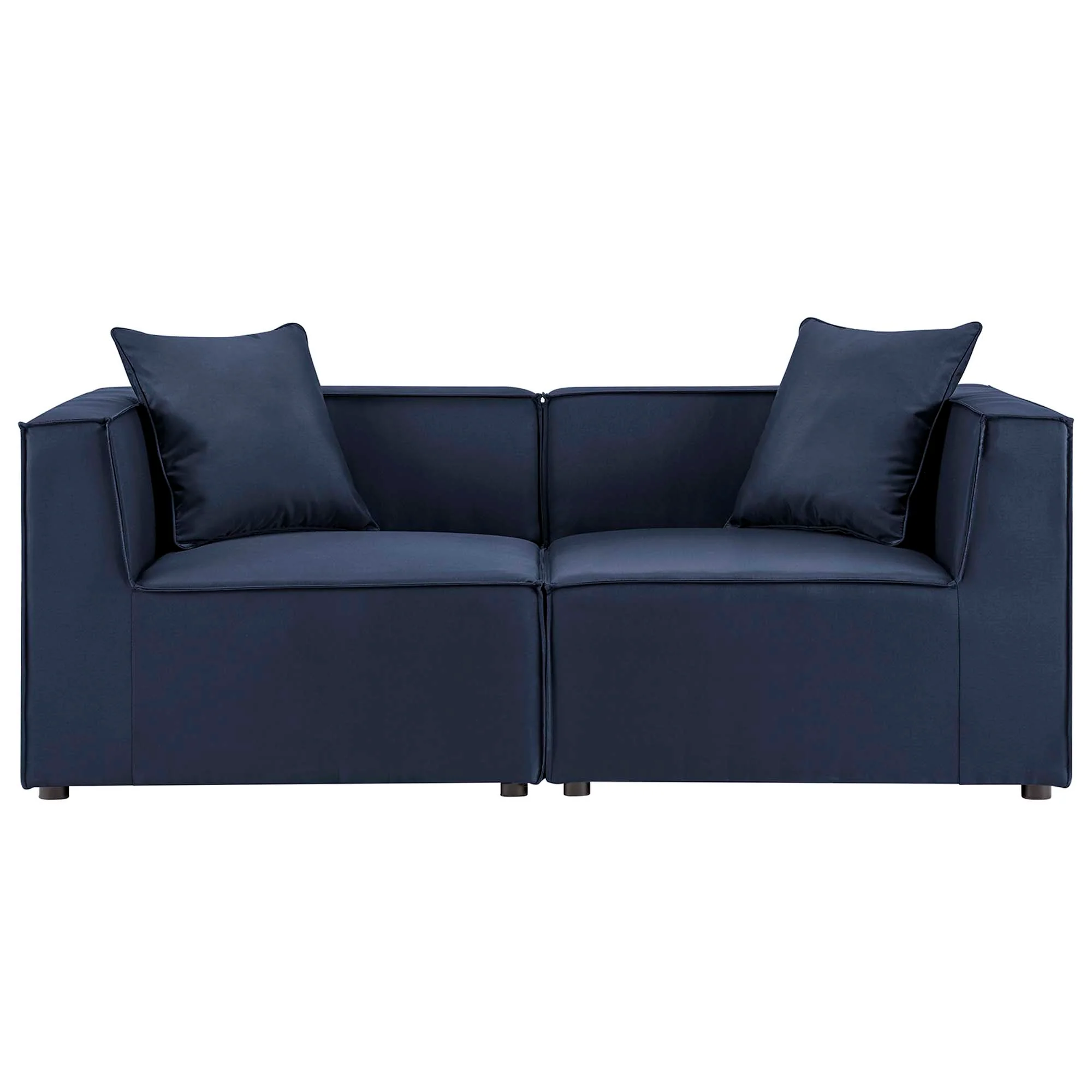 Saybrook 2-Piece Outdoor Patio Upholstered Sectional Sofa Loveseat by Modway - Image 20
