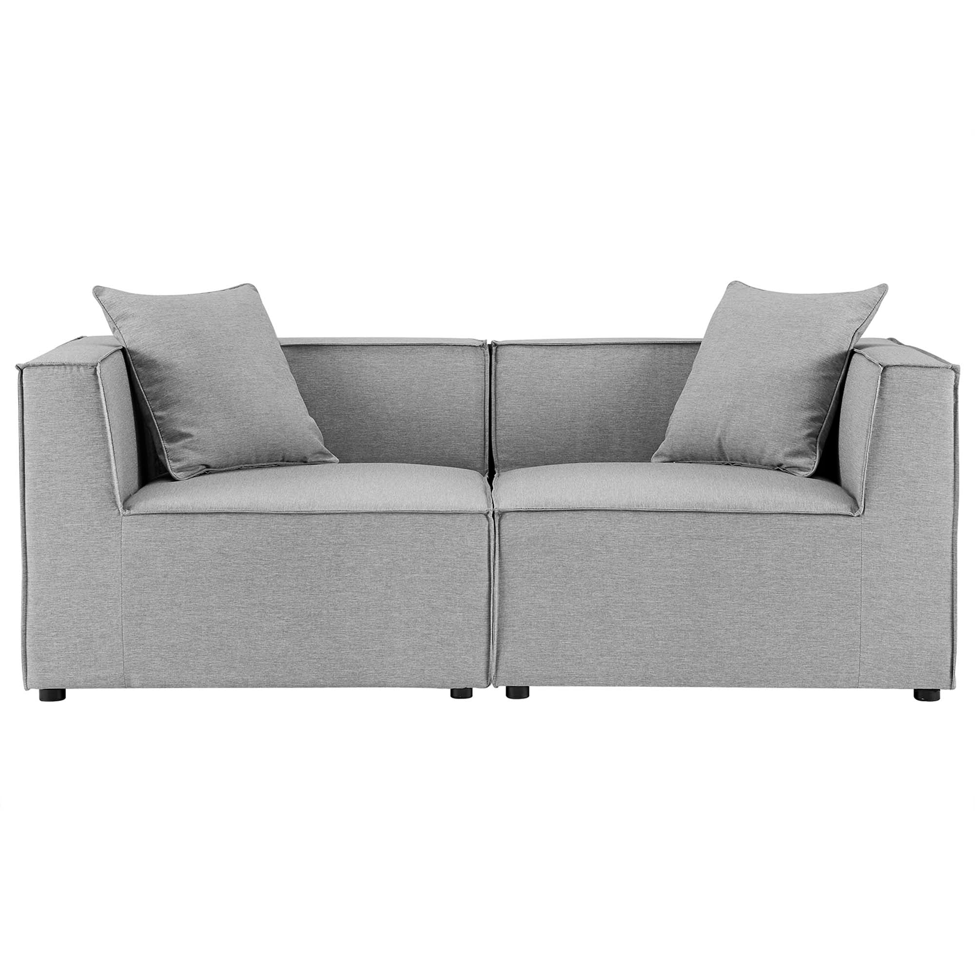 Saybrook 2-Piece Outdoor Patio Upholstered Sectional Sofa Loveseat by Modway - Image 21