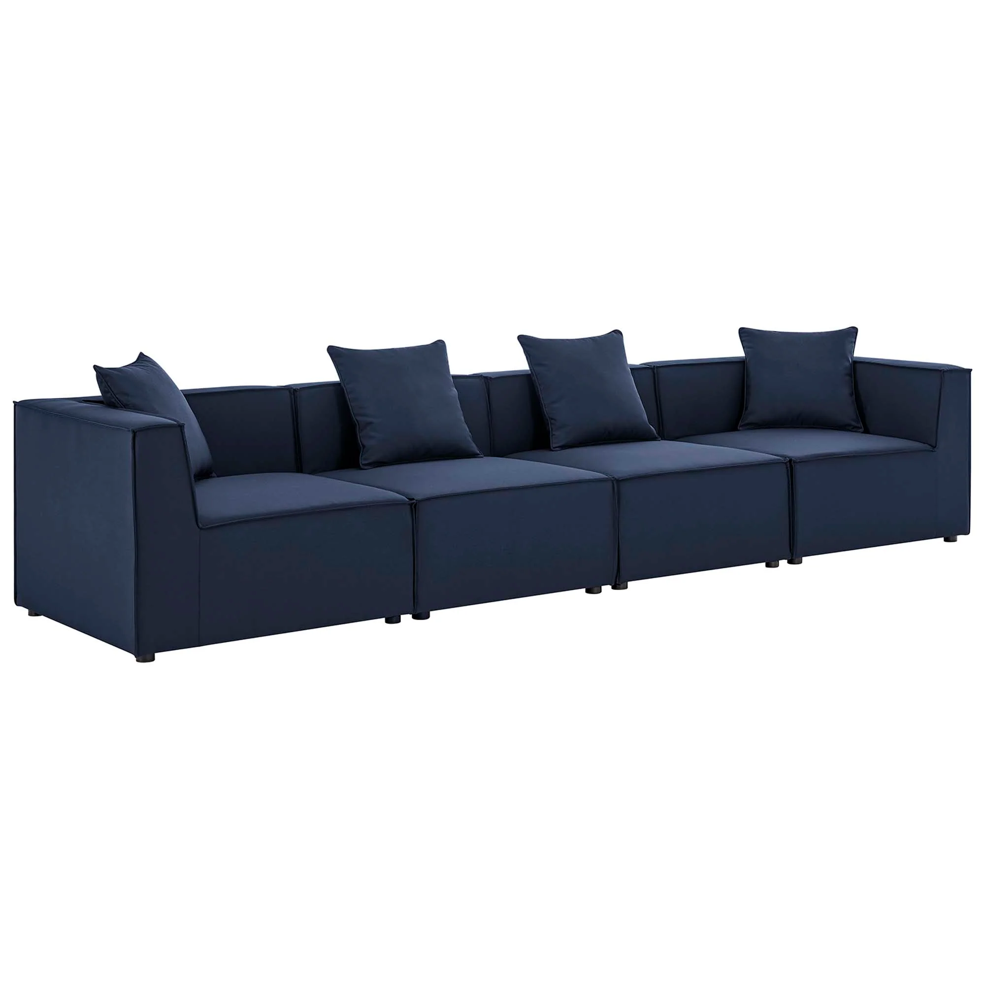 Saybrook 4-Piece Outdoor Patio Upholstered Sectional Sofa by Modway - Image 20