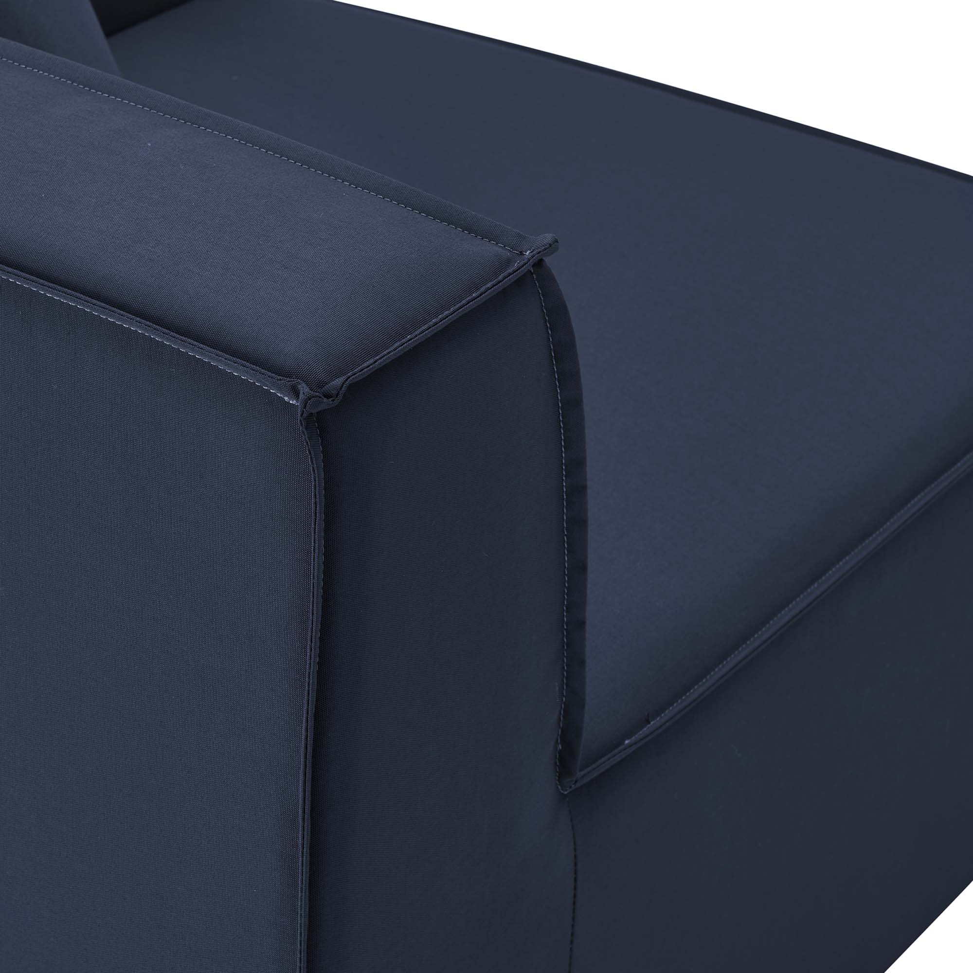 Saybrook 6-Piece Outdoor Patio Upholstered Sectional Sofa by Modway - Image 10