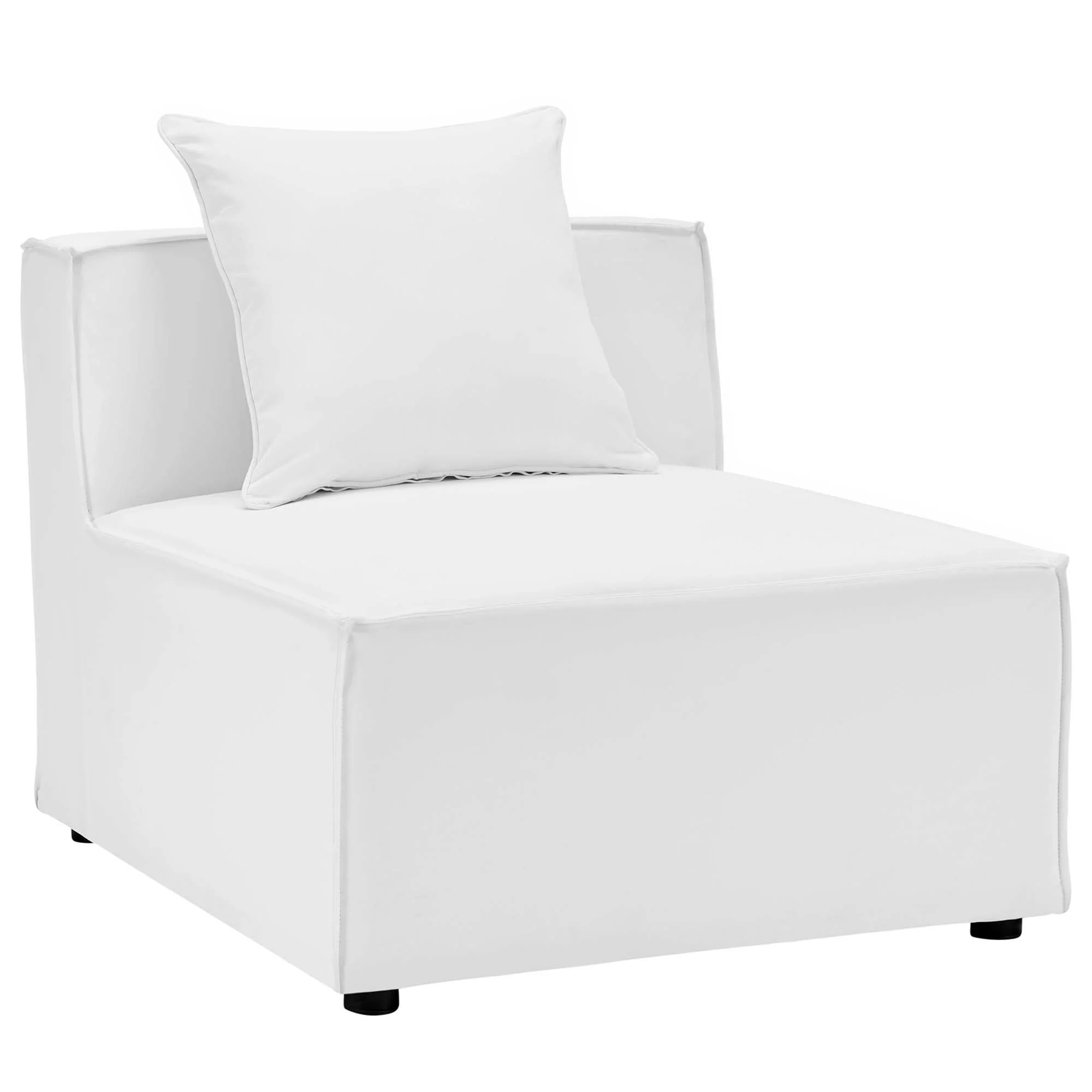 Saybrook 6-Piece Outdoor Patio Upholstered Sectional Sofa by Modway - Image 7