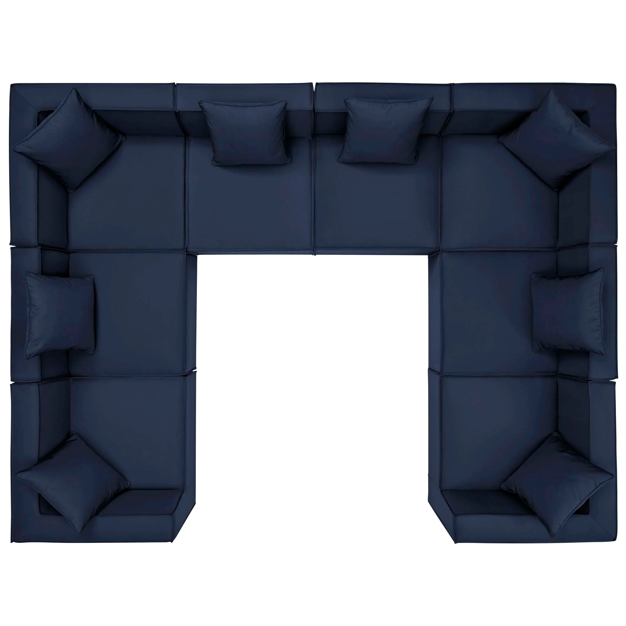 Saybrook 8-Piece Outdoor Patio Upholstered Sectional Sofa by Modway - Image 20