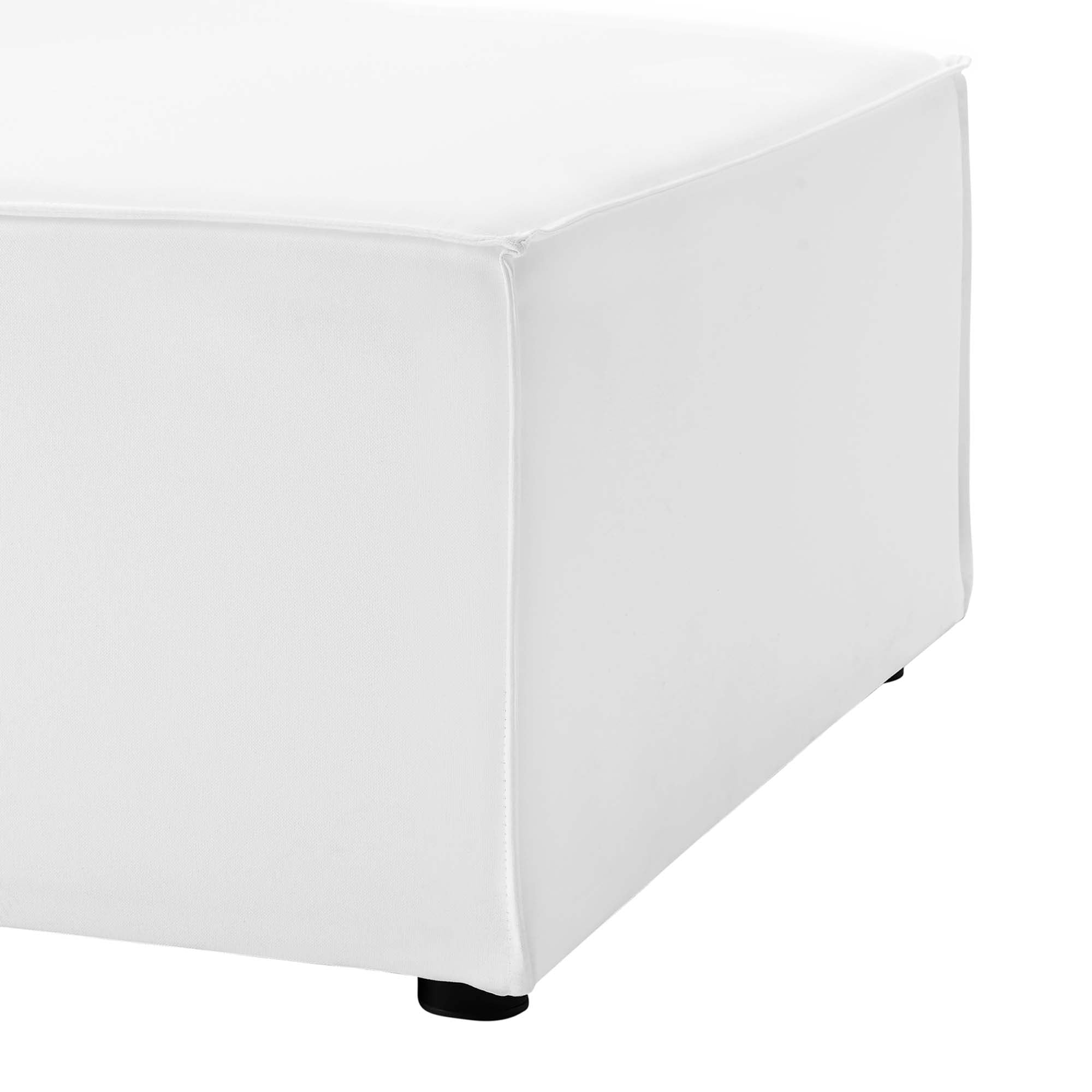 Saybrook Outdoor Patio Upholstered Sectional Sofa Armless Chair by Modway - Image 5
