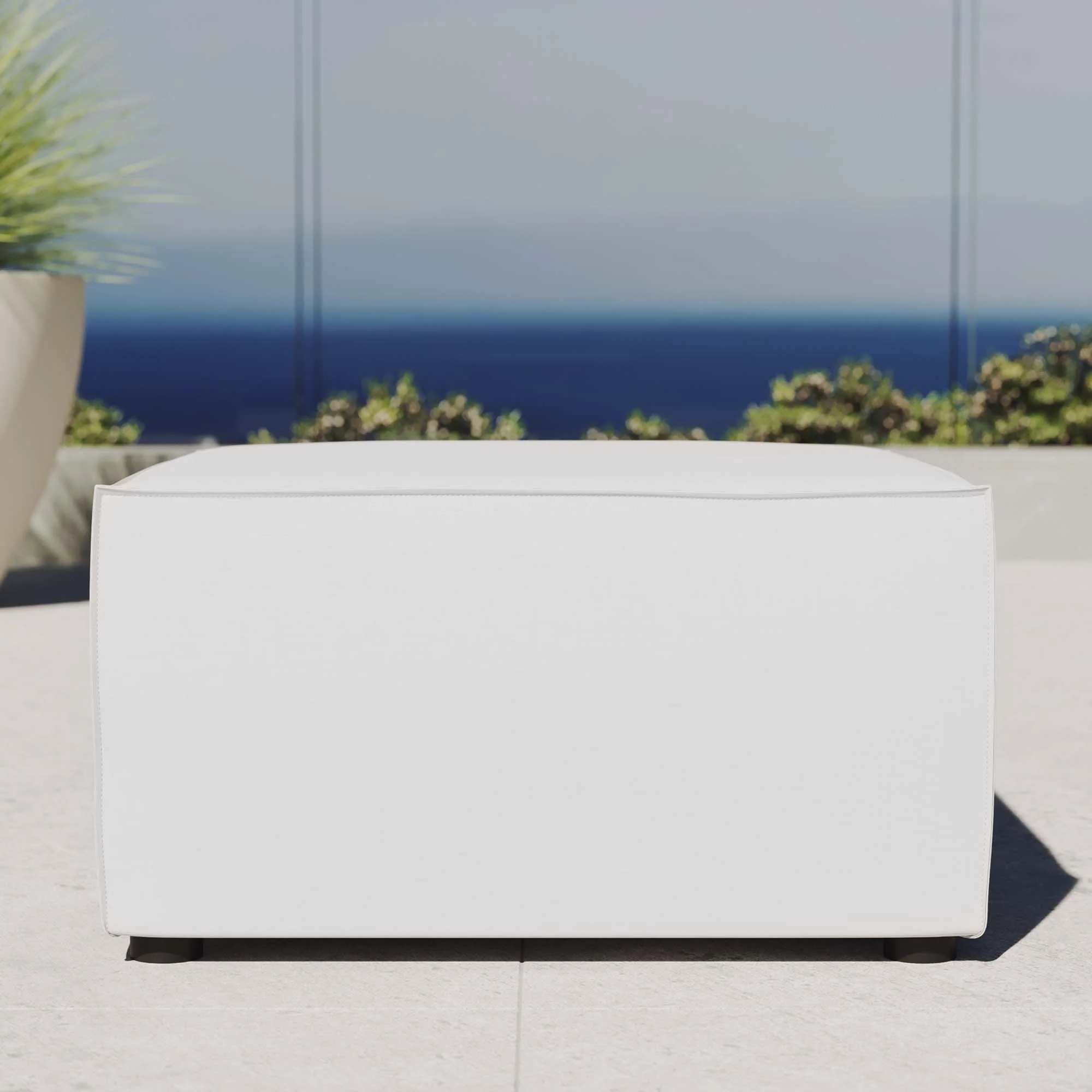 Saybrook Outdoor Patio Upholstered Sectional Sofa Ottoman by Modway - Image 6
