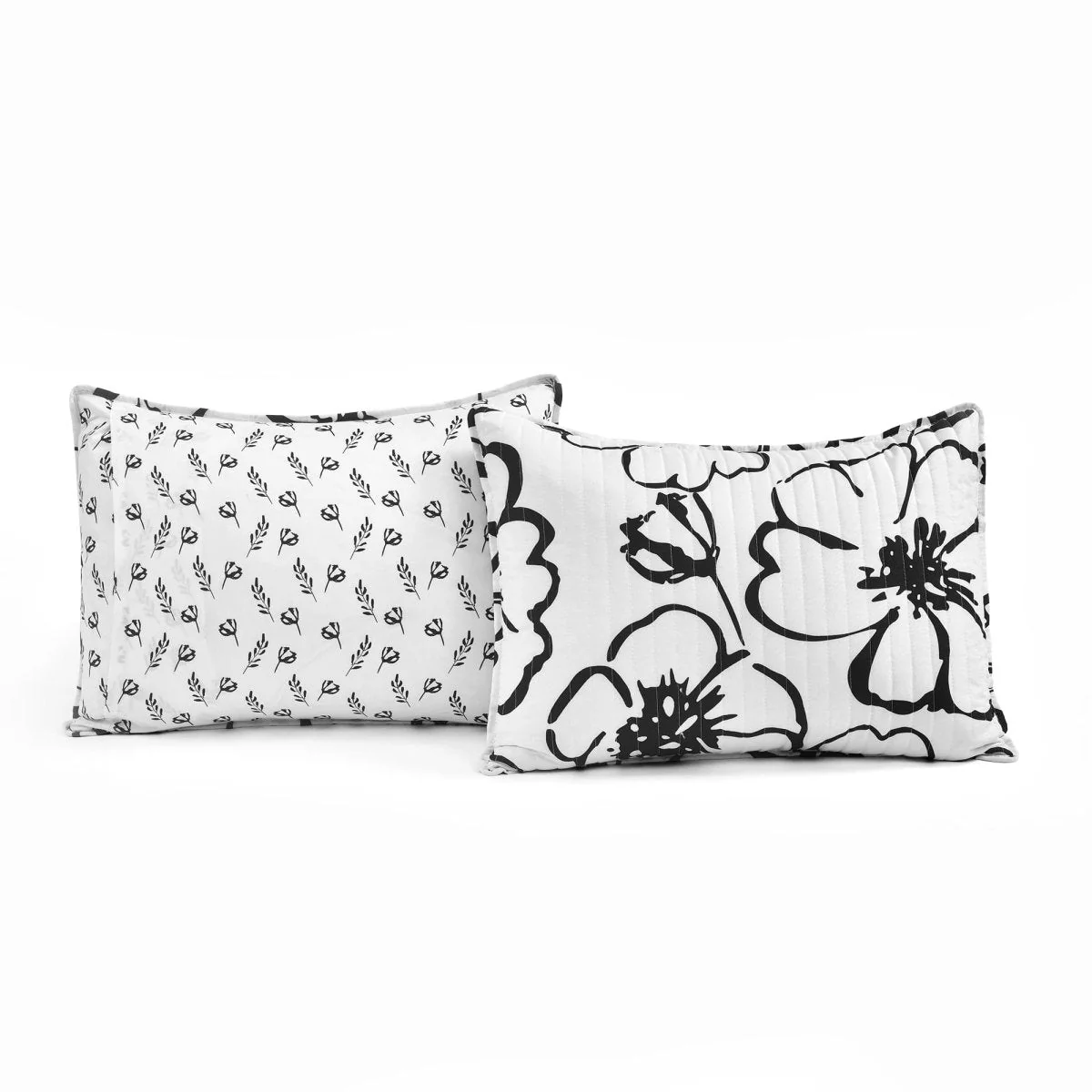 Scandinavian Floral Quilt 3 Piece Set - Image 6