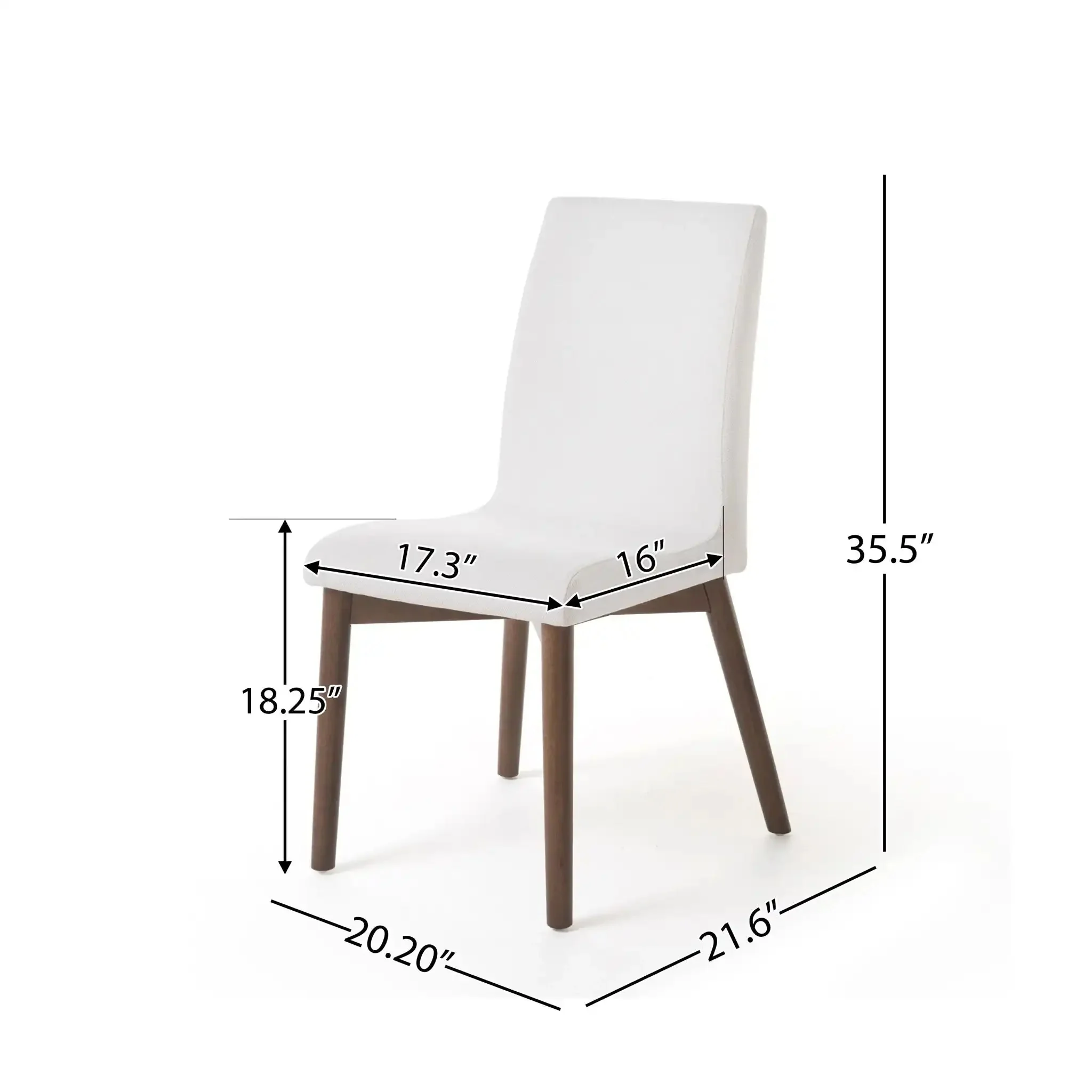 Scandinavian Modern Dining Chair Set - Image 2