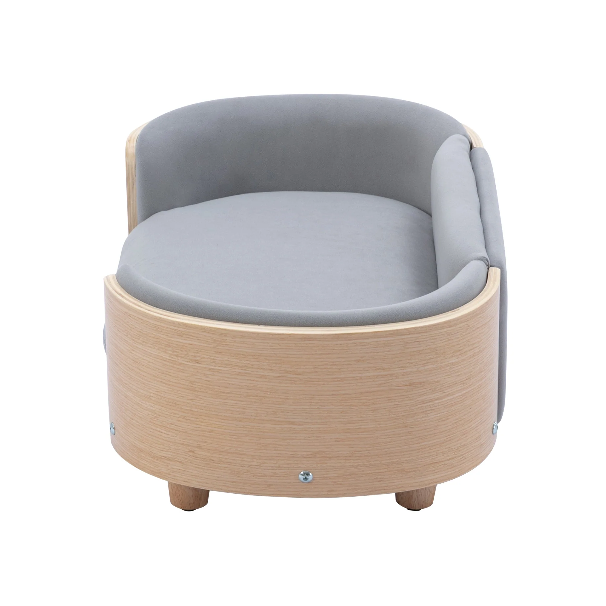 Scandinavian Style Elevated Dog Bed Pet Sofa With Solid Wood Legs - Image 19