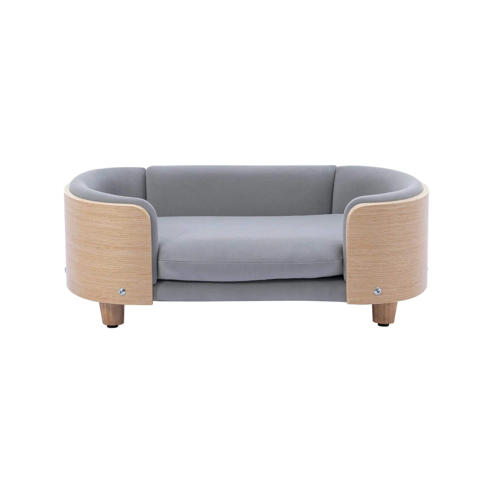 Scandinavian Style Elevated Dog Bed Pet Sofa With Solid Wood Legs - Image 24