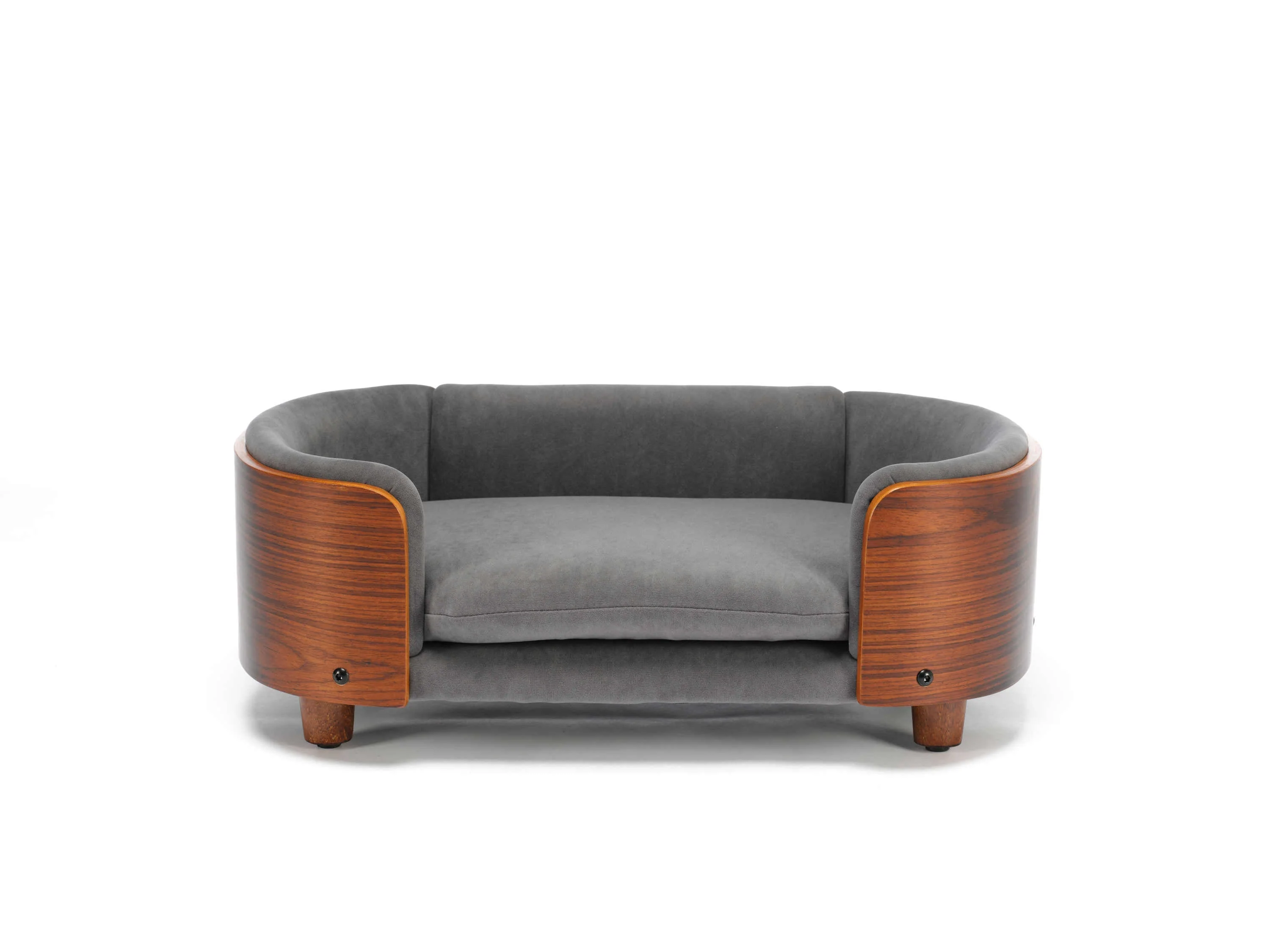 Scandinavian Style Elevated Dog Bed with Solid Walnut Wood Legs - Image 19