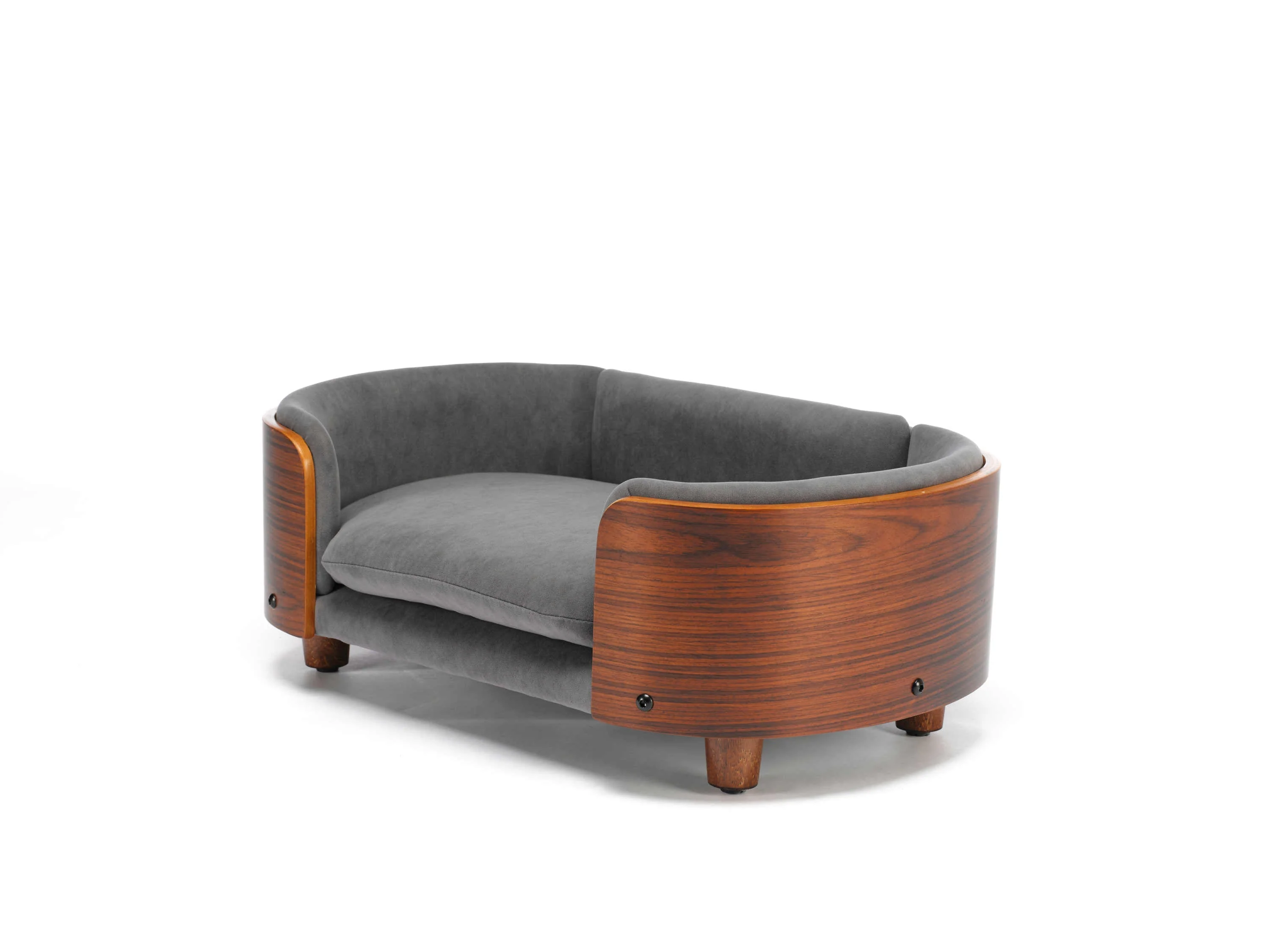 Scandinavian Style Elevated Dog Bed with Solid Walnut Wood Legs - Image 20