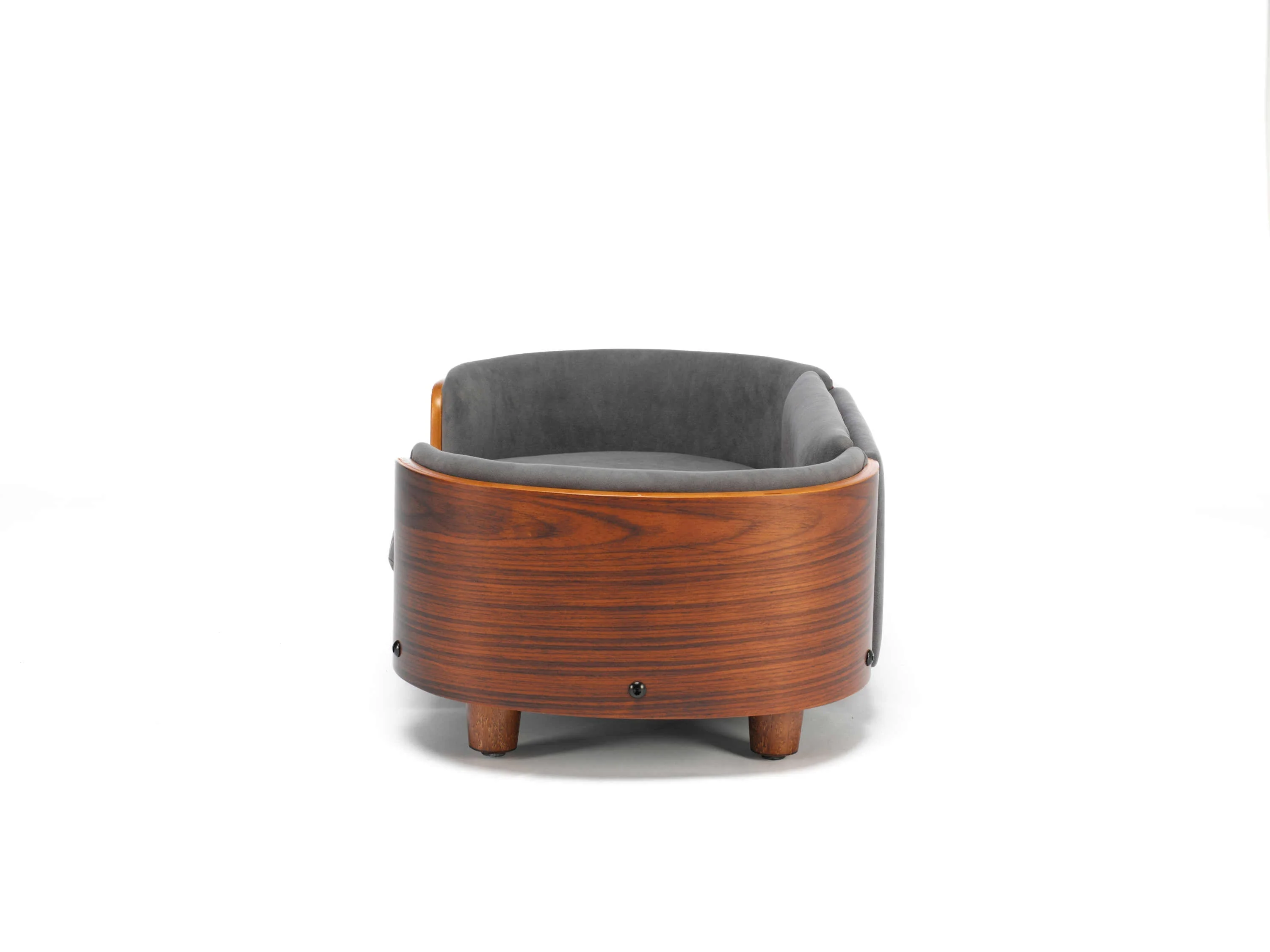 Scandinavian Style Elevated Dog Bed with Solid Walnut Wood Legs - Image 21