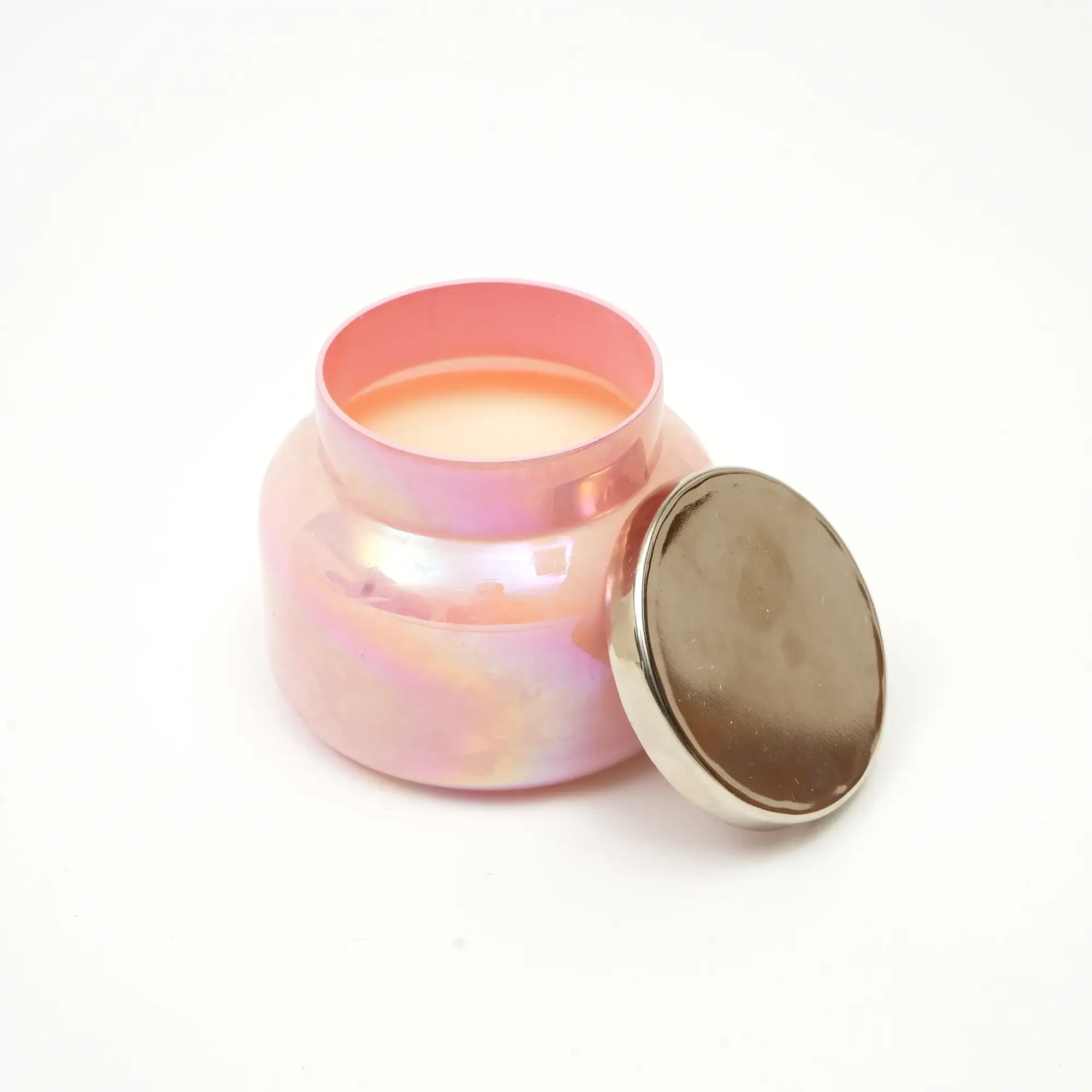 Scented Wax Candle Jar - Pink Lustre - Image 2
