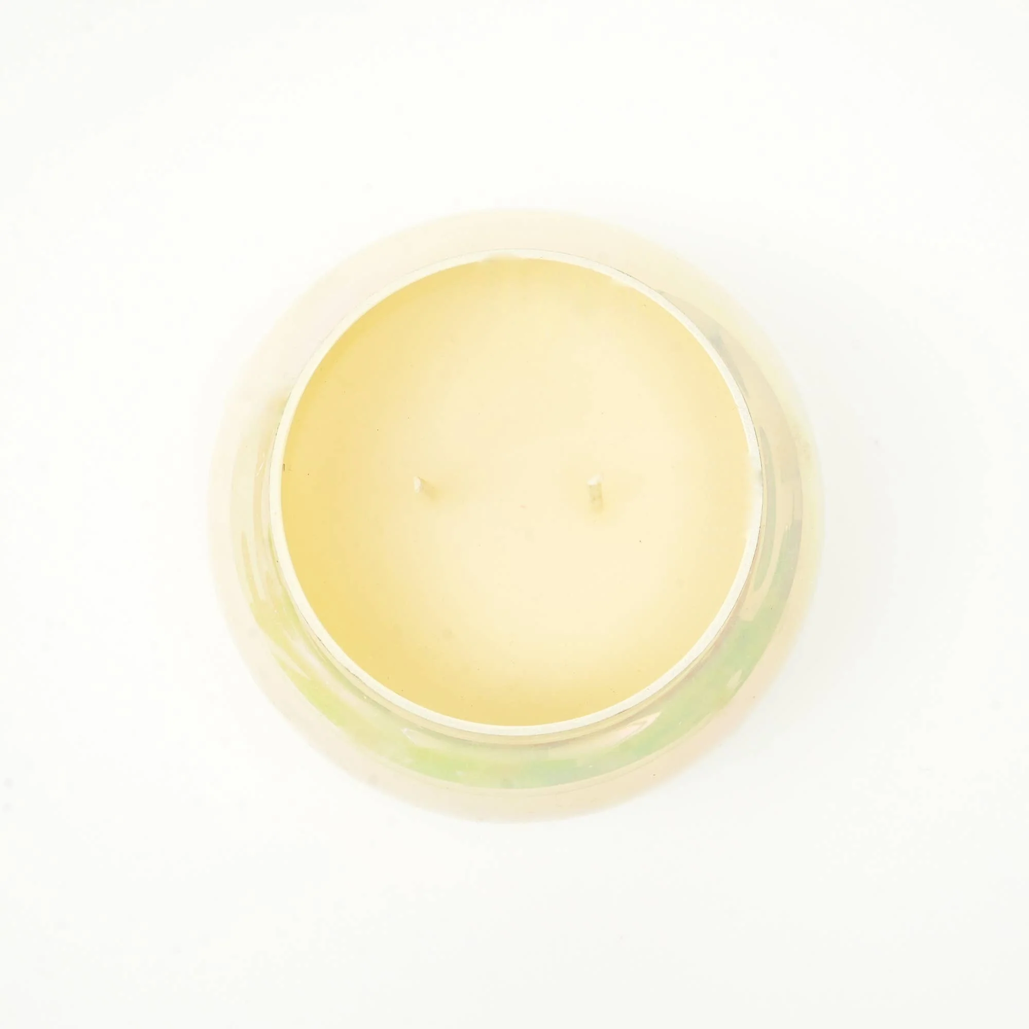 Scented Wax Candle Jar with Lid in Pastel Yellow - Image 8