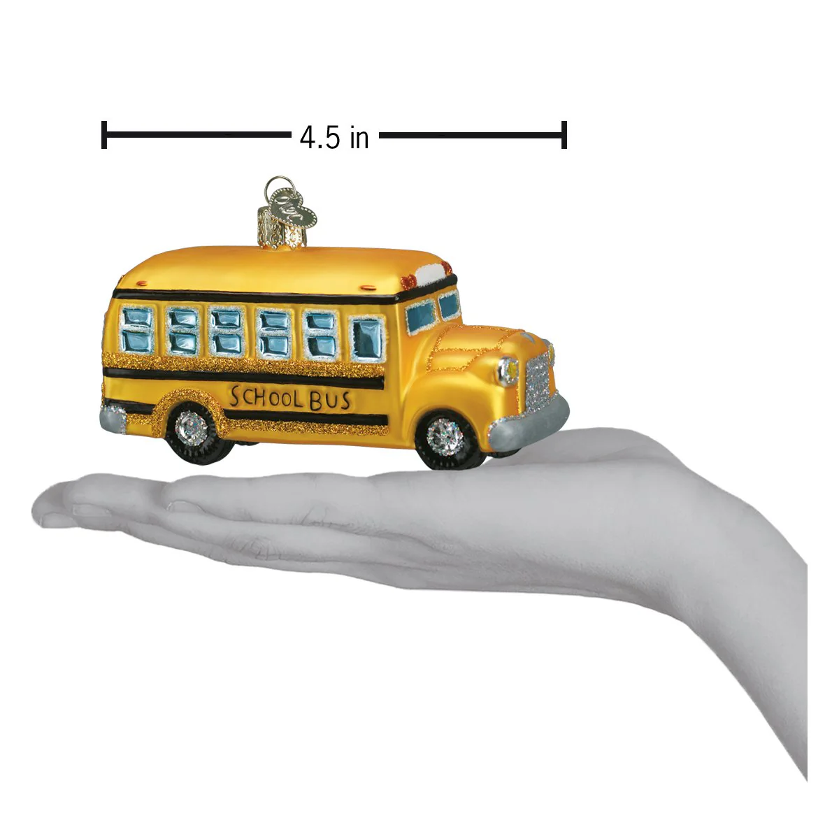 School Bus Ornament by Old World Christmas - Image 4