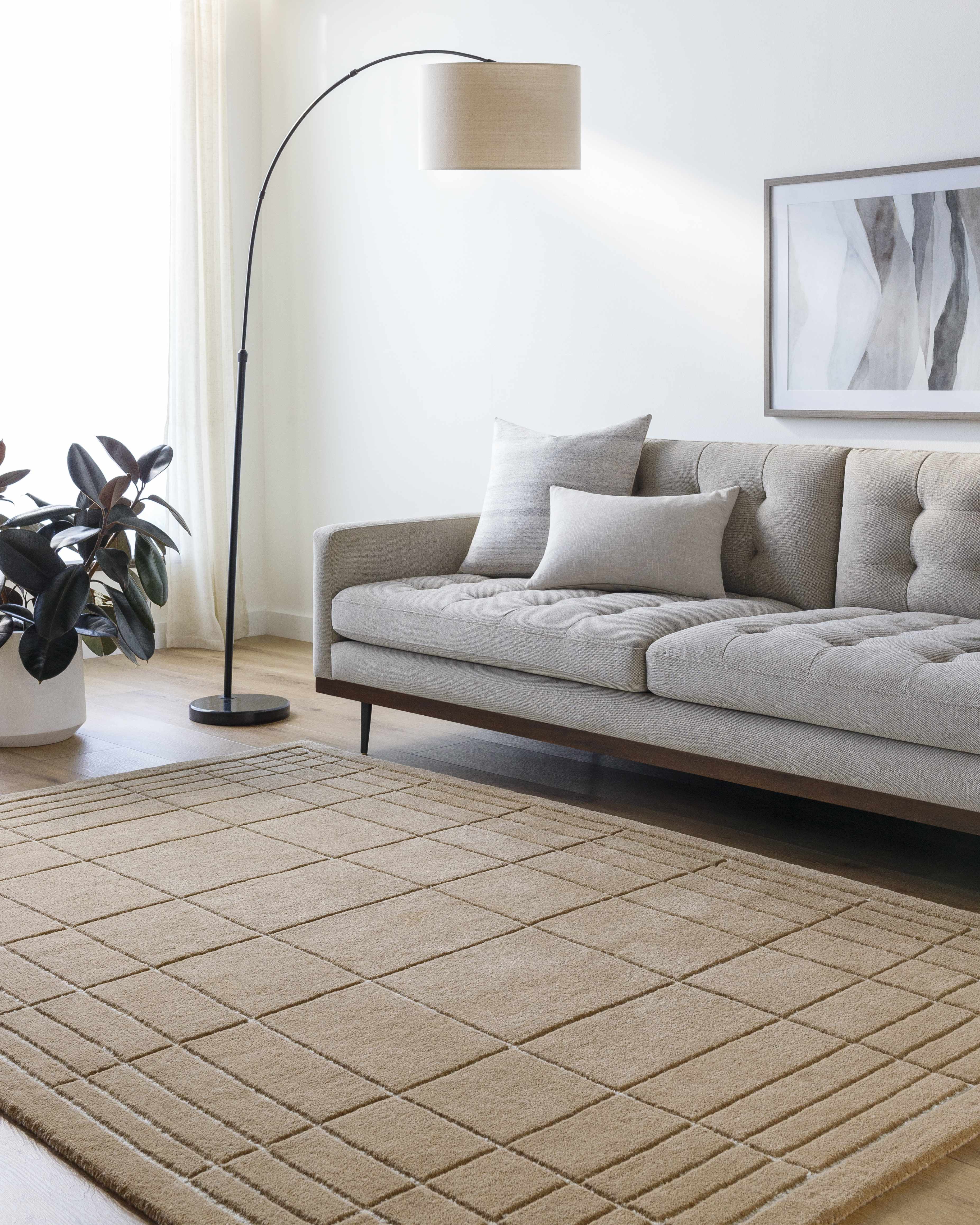 Sedna Brown Wool Area Rug - Image 2