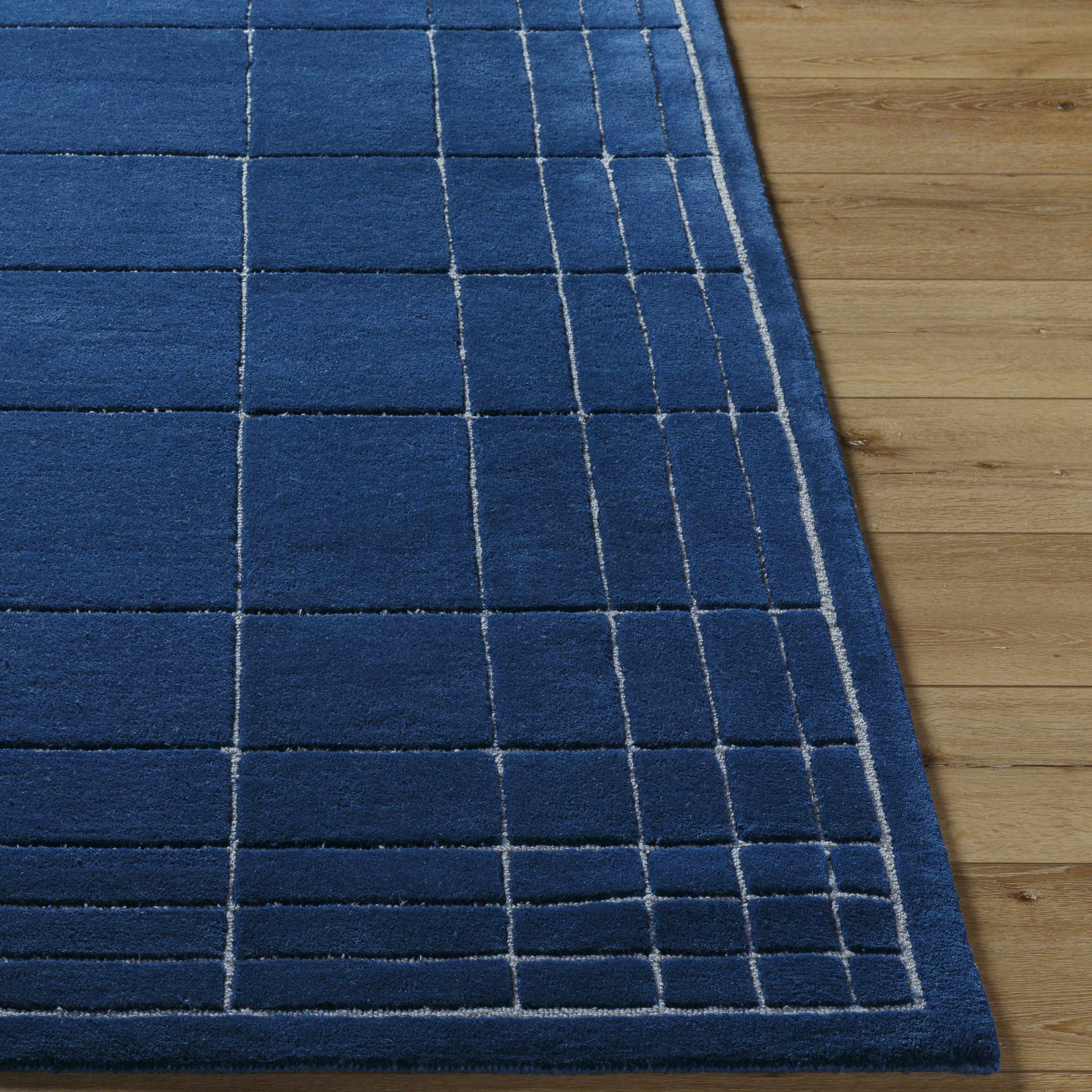 Sedna Navy Wool Area Rug - Image 3