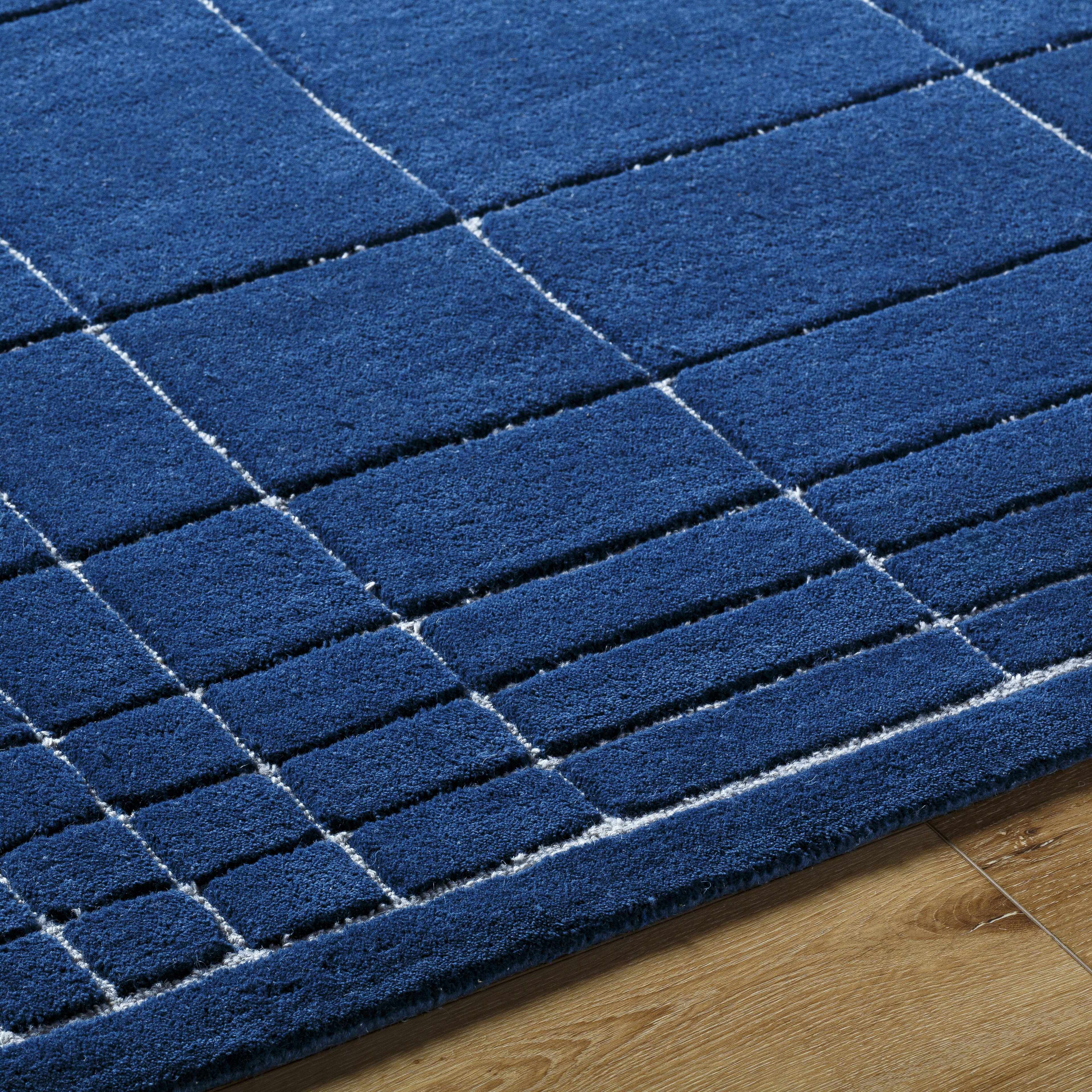 Sedna Navy Wool Area Rug - Image 6
