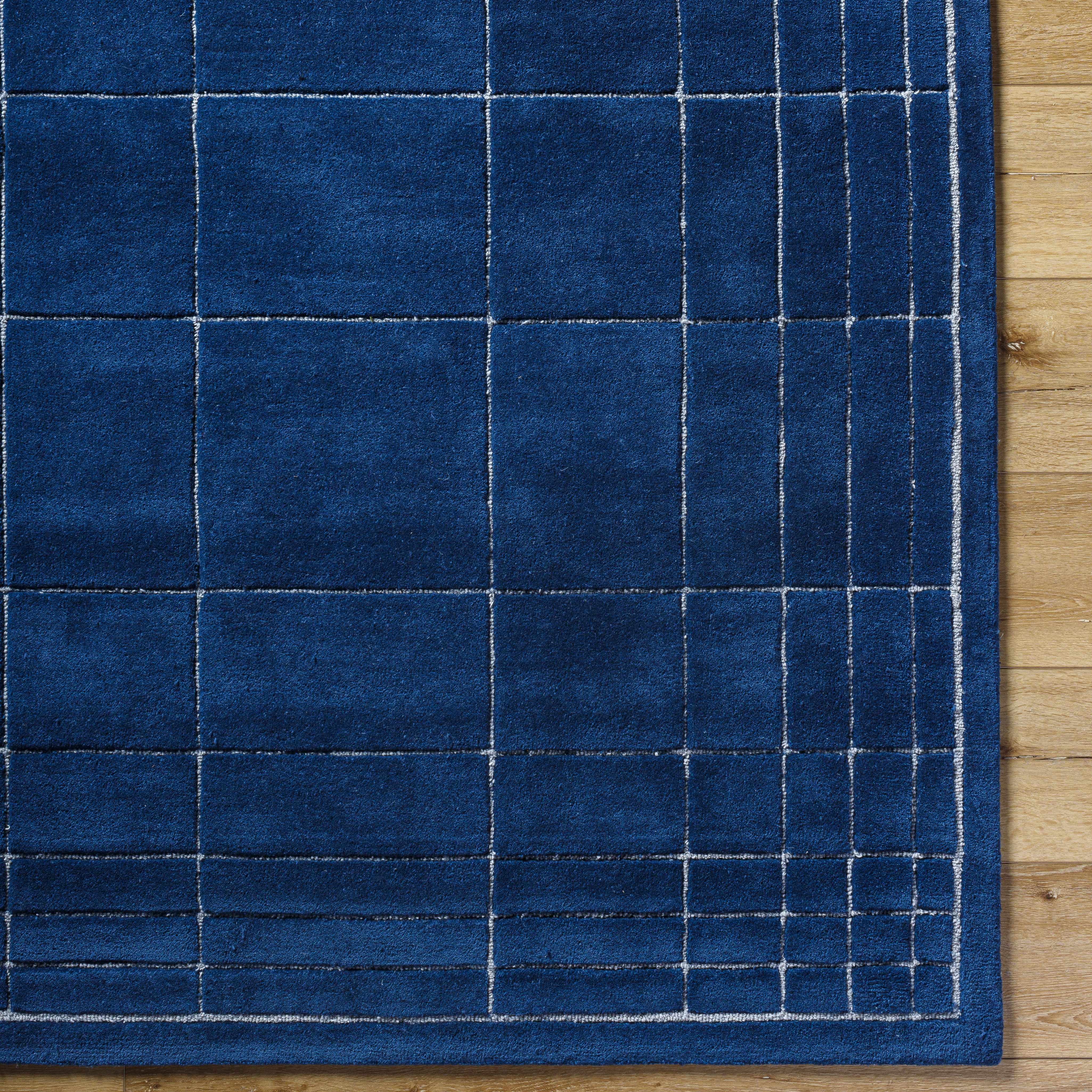Sedna Navy Wool Area Rug - Image 7