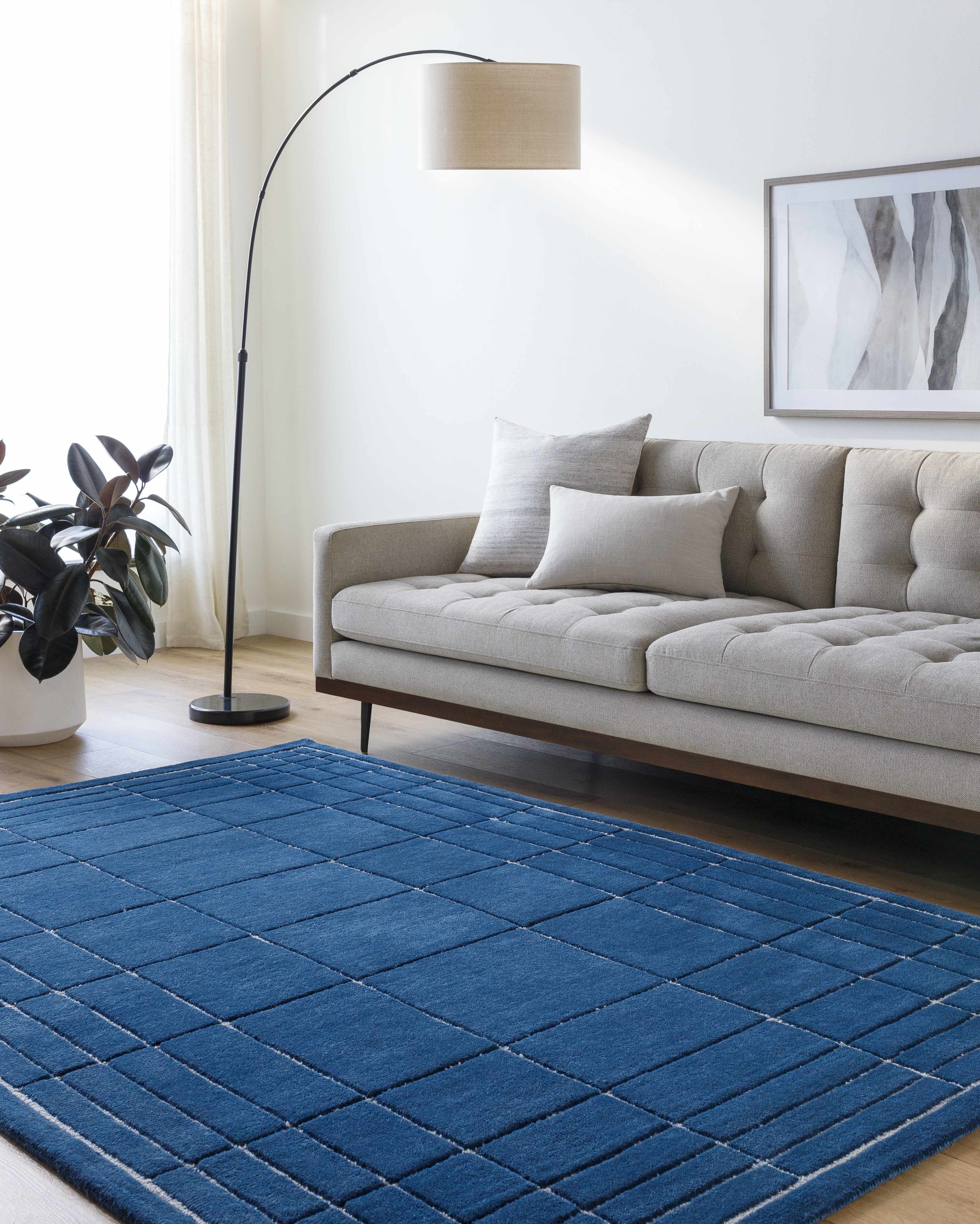 Sedna Navy Wool Area Rug - Image 8