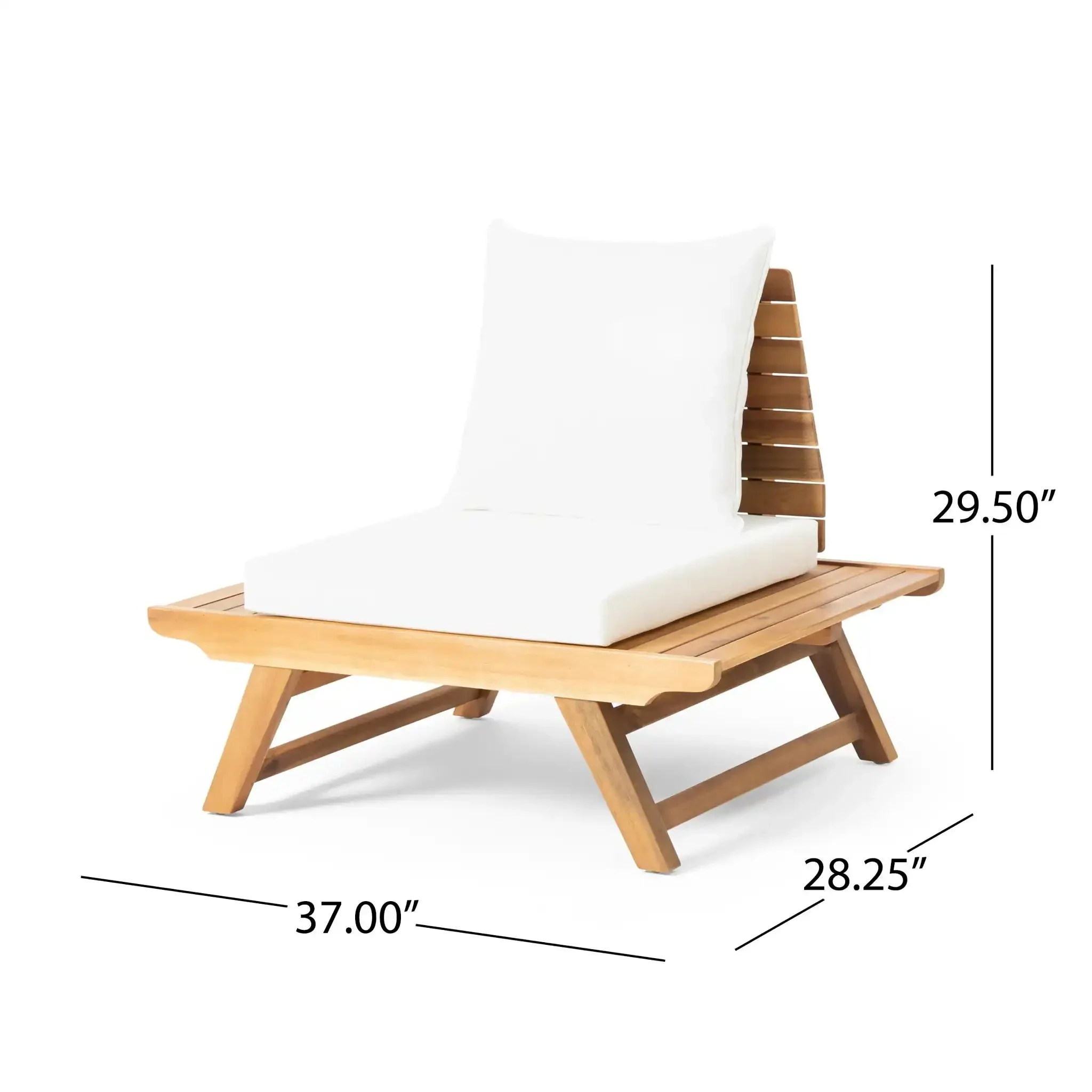 Sedona - Outdoor Club Chair With Slatted Design - Image 6