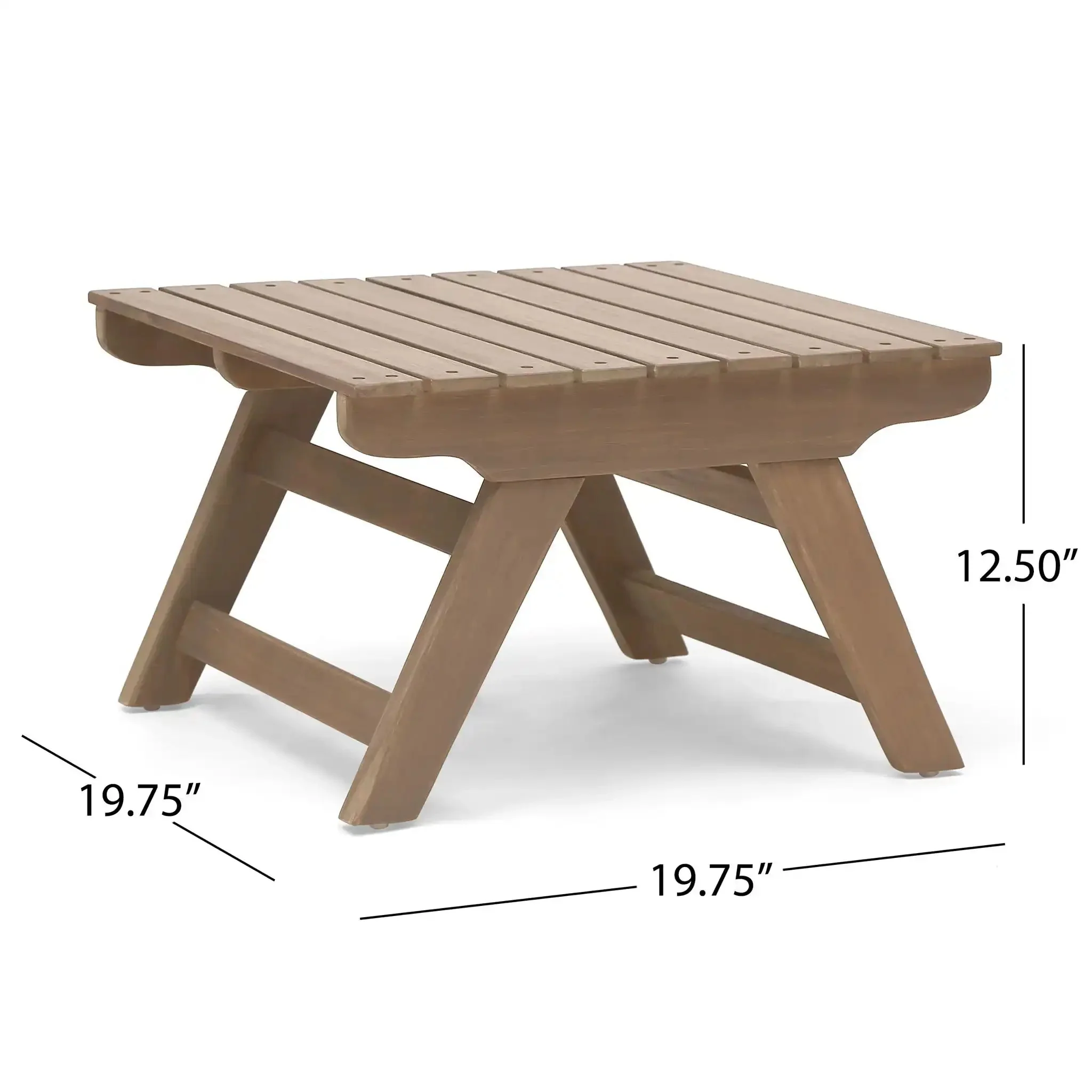Sedona - Outdoor Side Table With Open Slat Design - Image 3