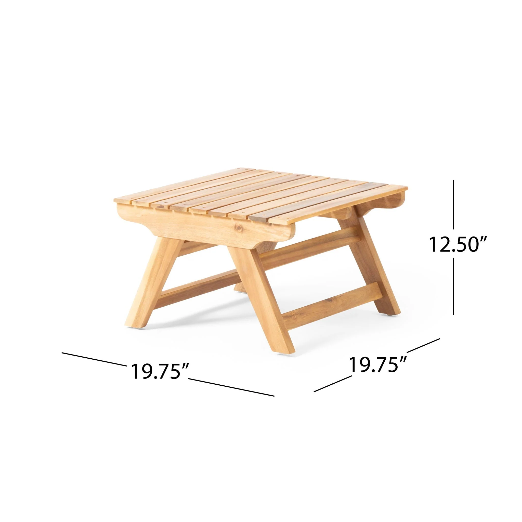 Sedona - Outdoor Side Table With Open Slat Design - Image 6