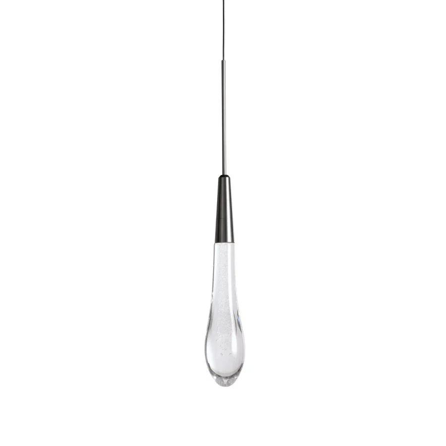 Seeded Glass Raindrop Pendant Light 1-Light 3-Light E12 Fixture - Image 10