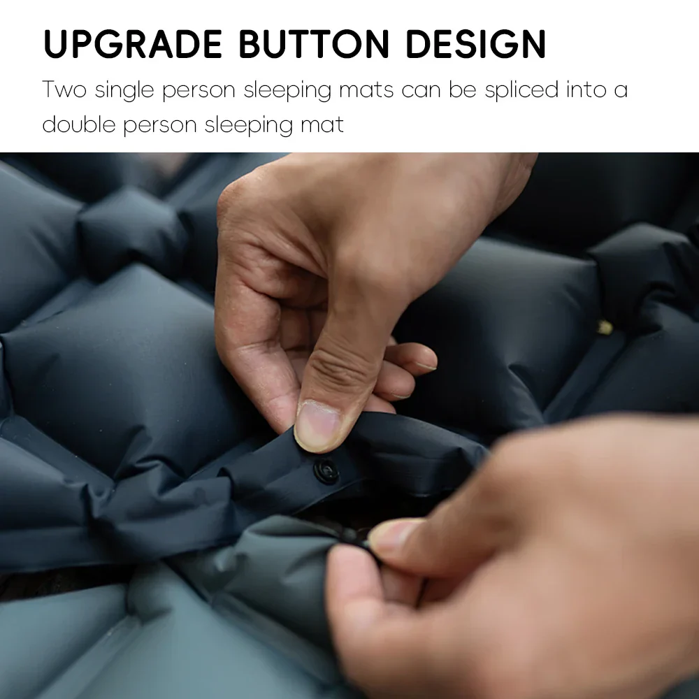 Self-Inflating Camping Sleeping Pad with Pillow – Ultralight Hiking Air Mattress - Image 4