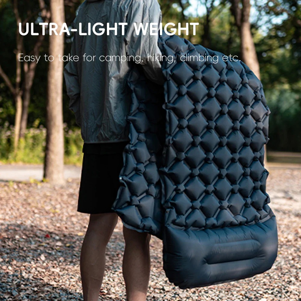 Self-Inflating Camping Sleeping Pad with Pillow – Ultralight Hiking Air Mattress - Image 5