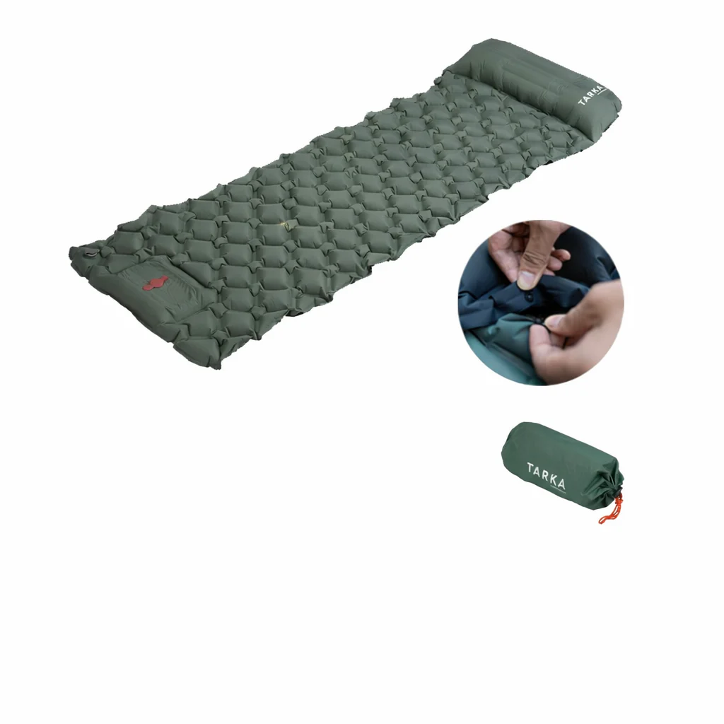 Self-Inflating Camping Sleeping Pad with Pillow – Ultralight Hiking Air Mattress - Image 8
