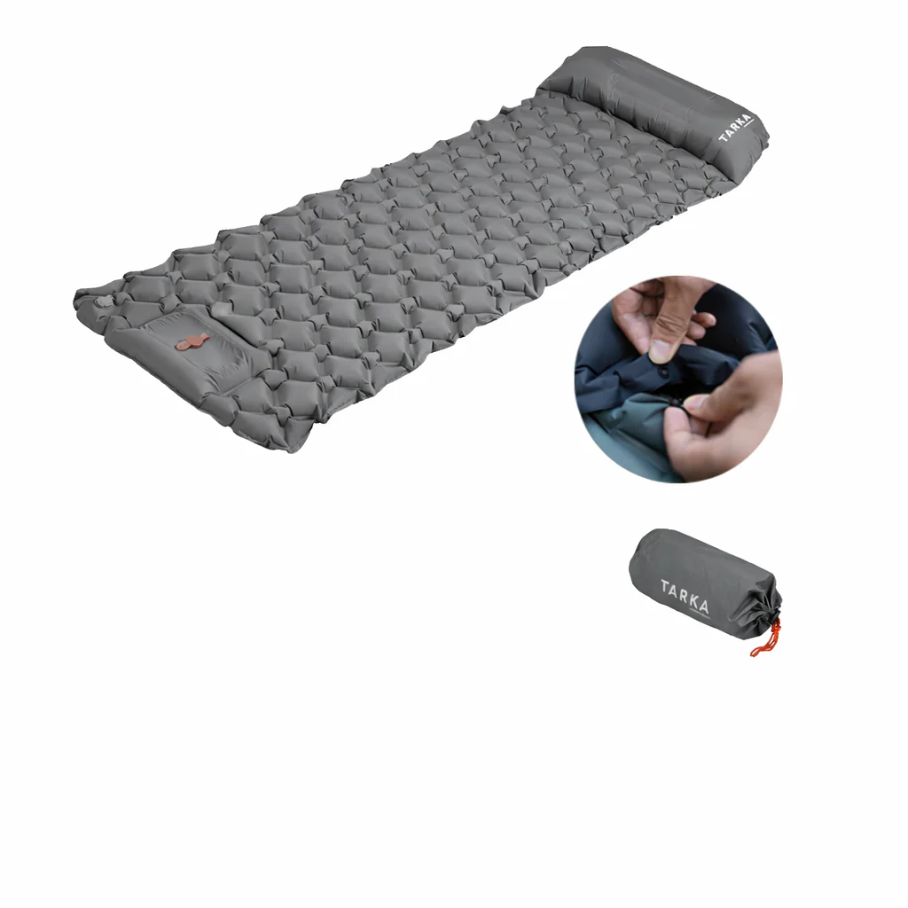 Self-Inflating Camping Sleeping Pad with Pillow – Ultralight Hiking Air Mattress - Image 9