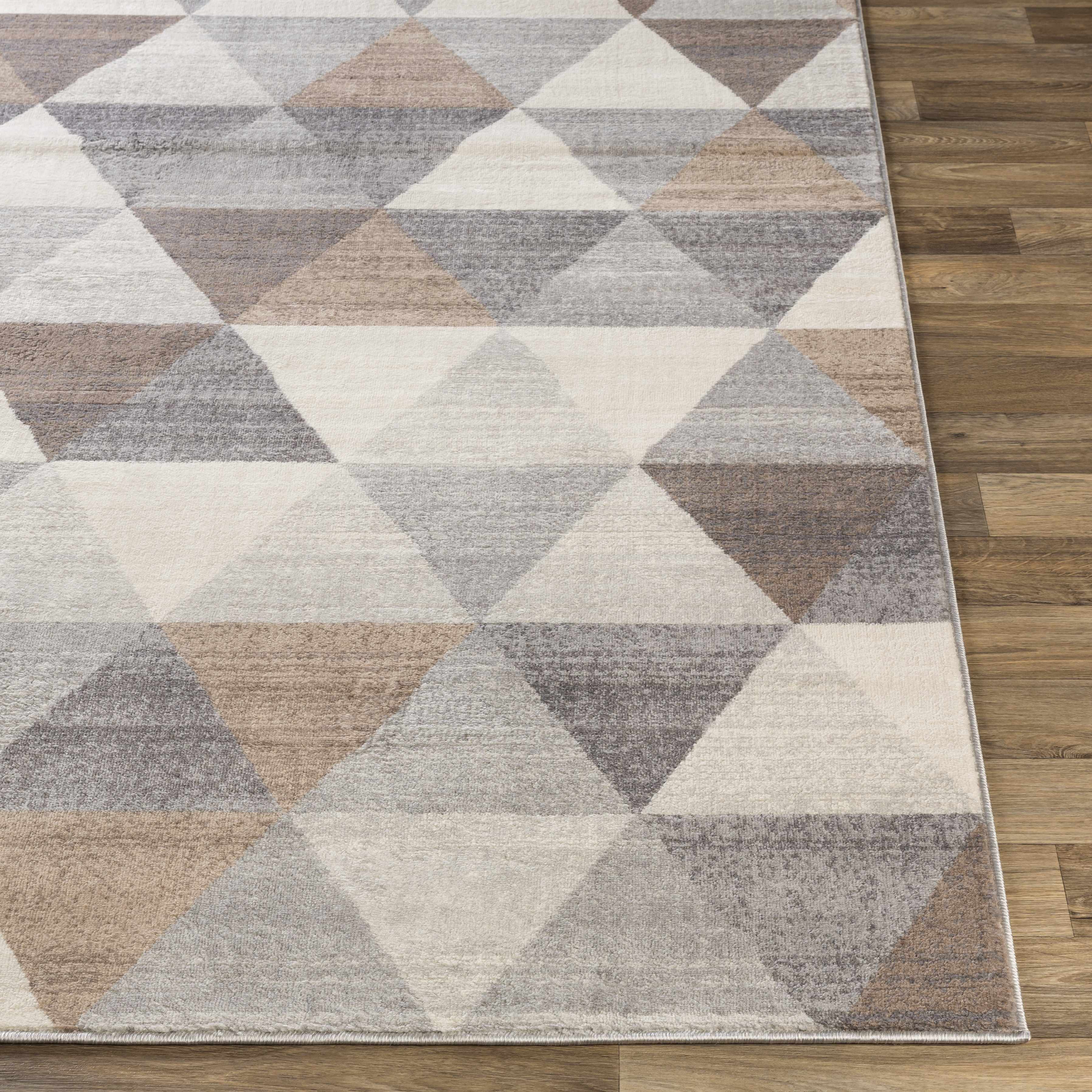 Sells Gray&Brown Triangles Area Carpet - Image 3