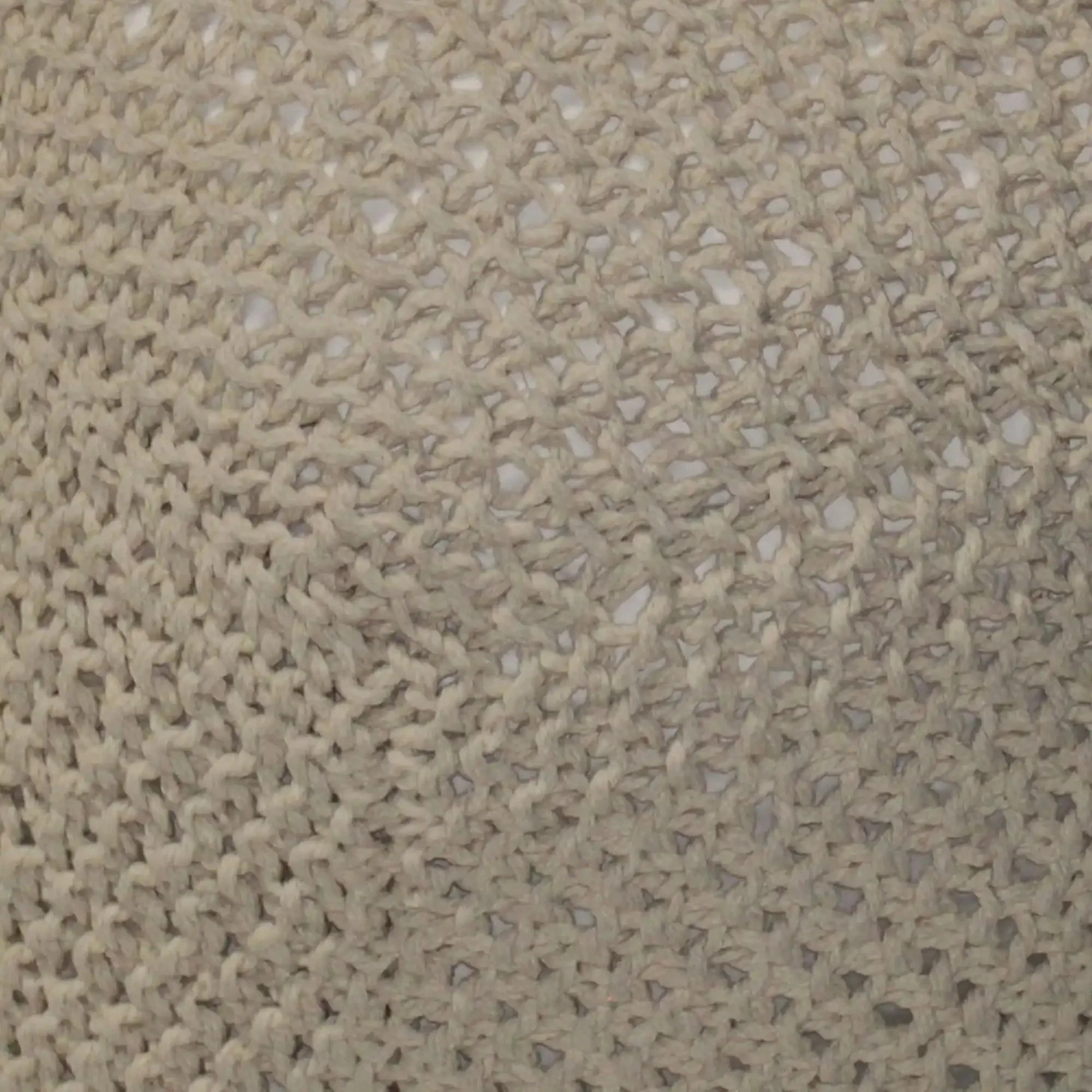Semi Rounded Pouf Cable Knitted Perfect Seating - Image 14